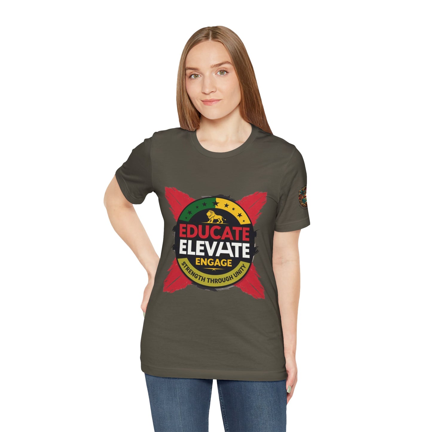 Empowering Statement Tee: Promote Unity & Strength, Ideal for Activism, Education Events, Casual Wear, Gift Ideas