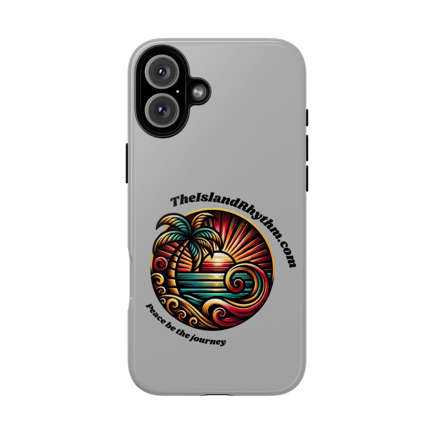 Tough Phone Case - Coastal Vibes with Inspirational Quote "Peace be the journey"