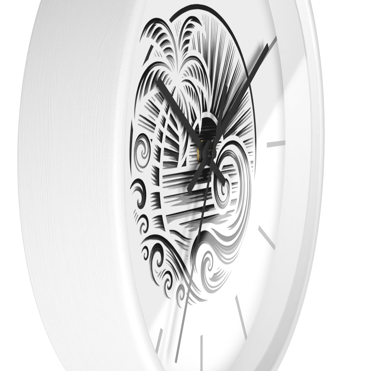 Island Rhythm Wall Clock - Tropical Island Timepiece