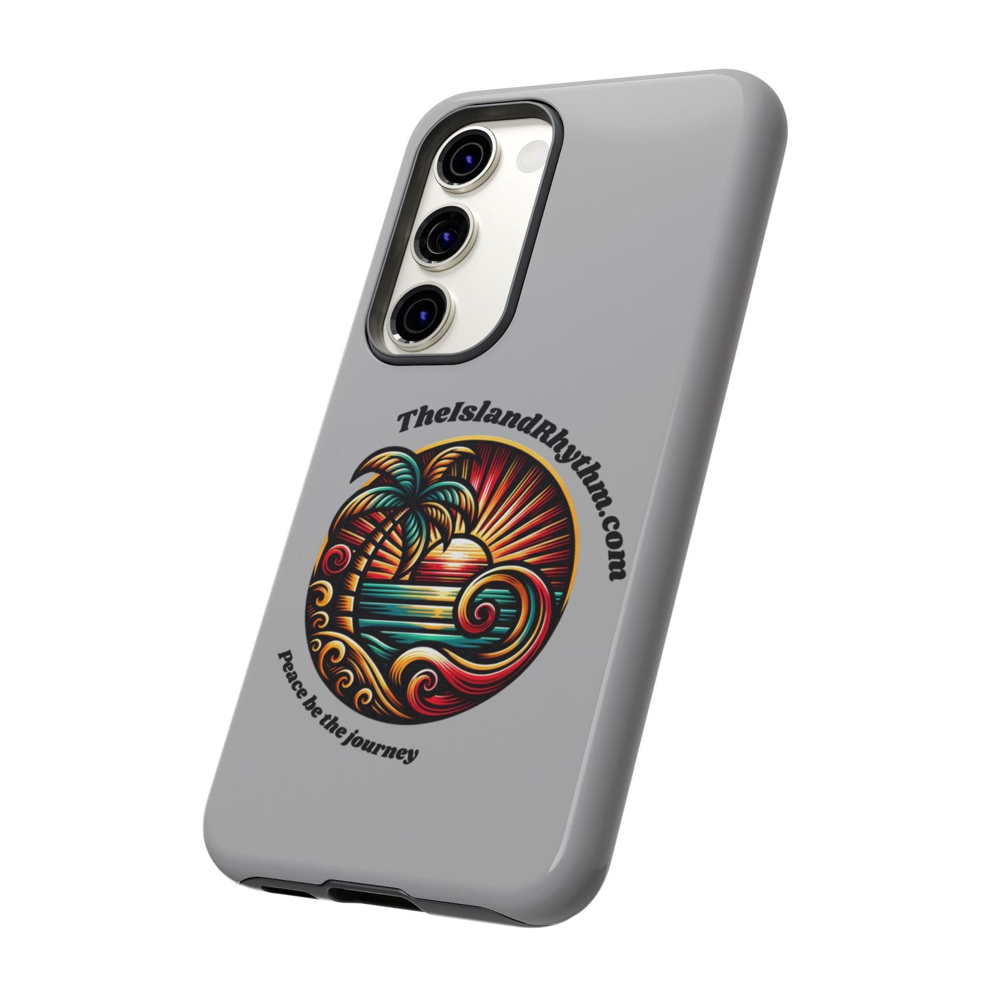 Tough Phone Case - Coastal Vibes with Inspirational Quote "Peace be the journey"