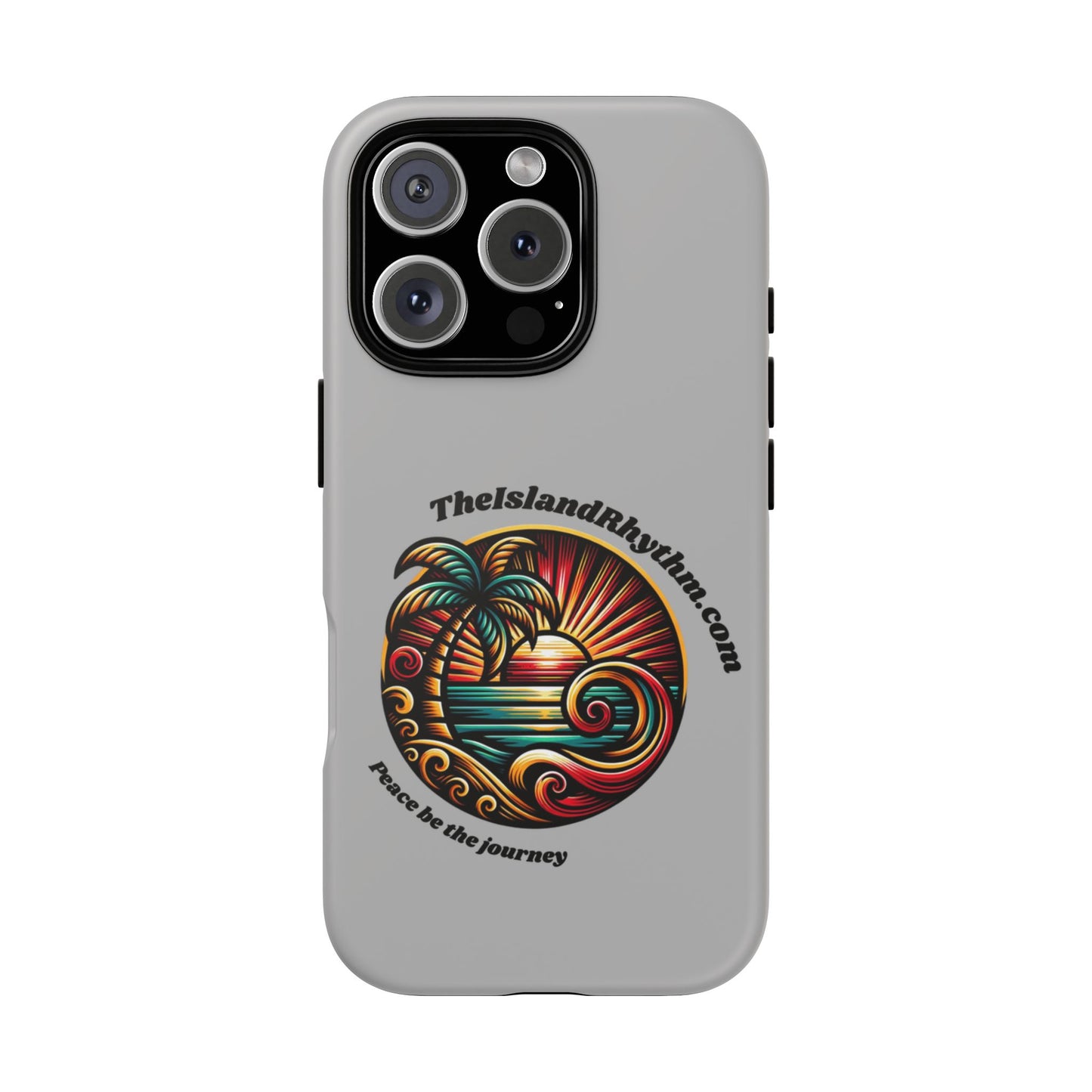 Tough Phone Case - Coastal Vibes with Inspirational Quote "Peace be the journey"