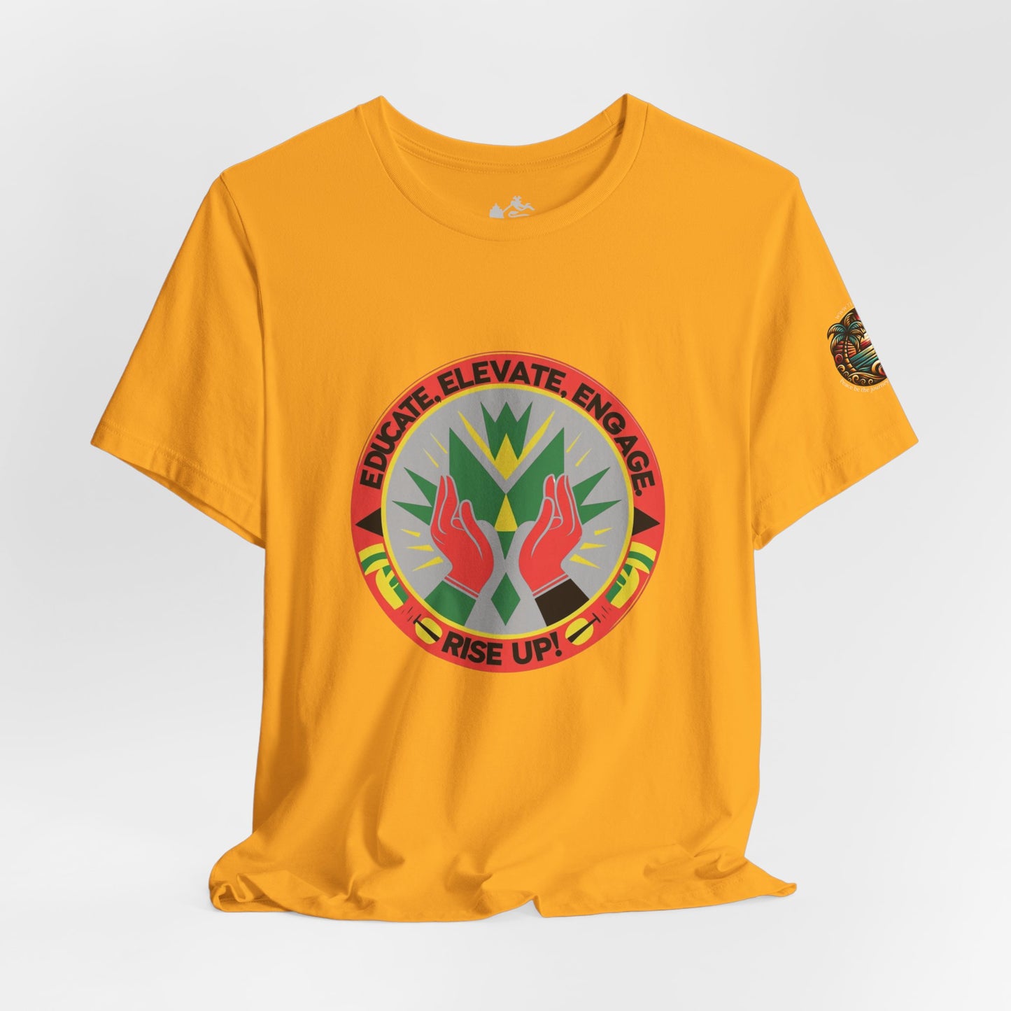 Mindful Living Unisex Tee - 'Educate, Elevate, Engage' Design