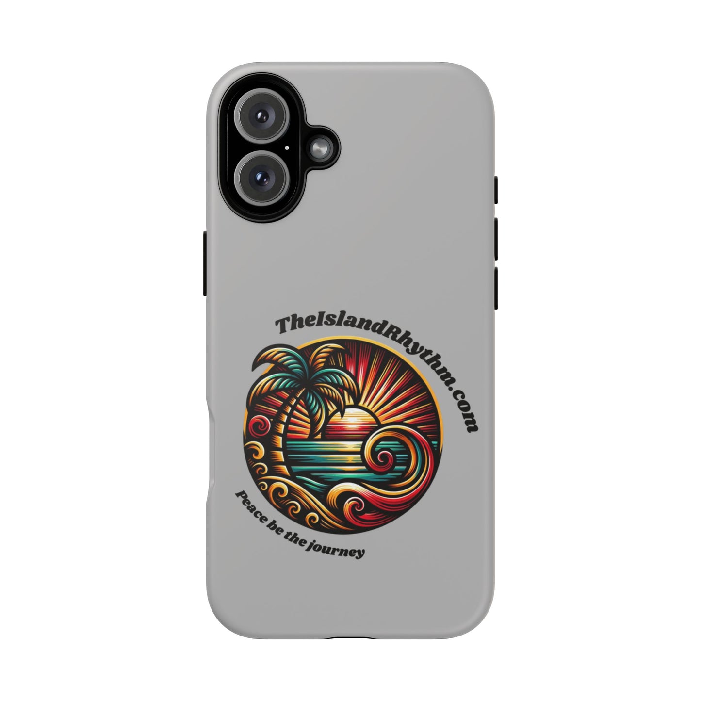 Tough Phone Case - Coastal Vibes with Inspirational Quote "Peace be the journey"