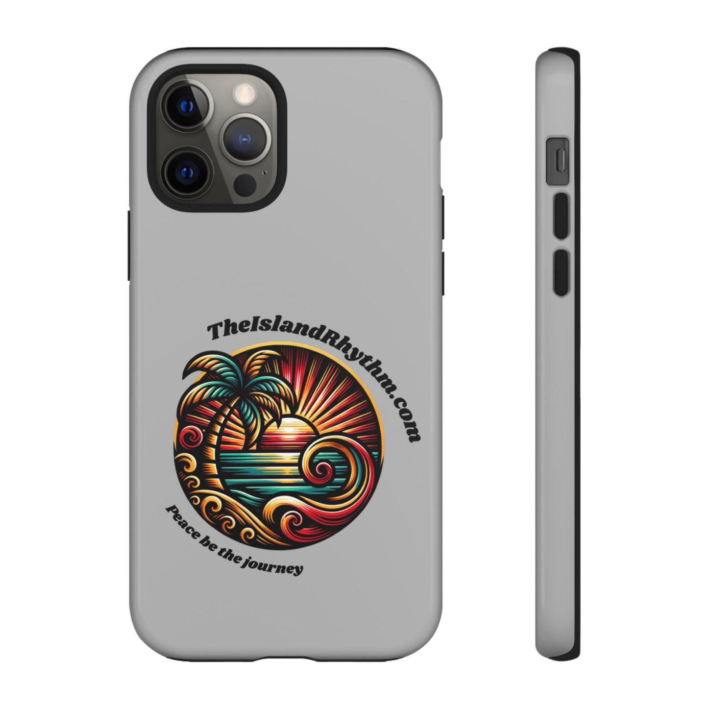 Tough Phone Case - Coastal Vibes with Inspirational Quote "Peace be the journey"