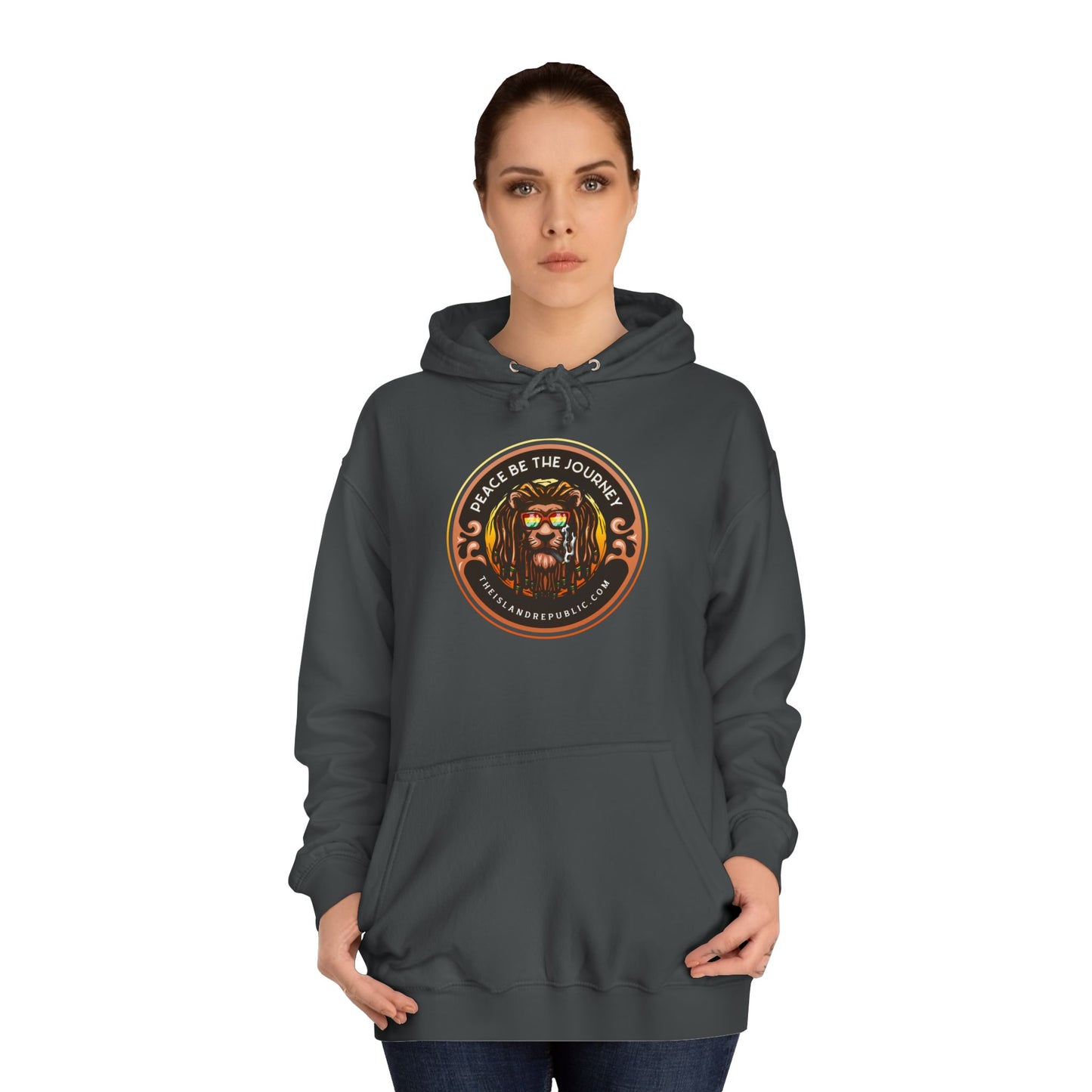 Rasta College Hoodie with Island Rhythm Hood