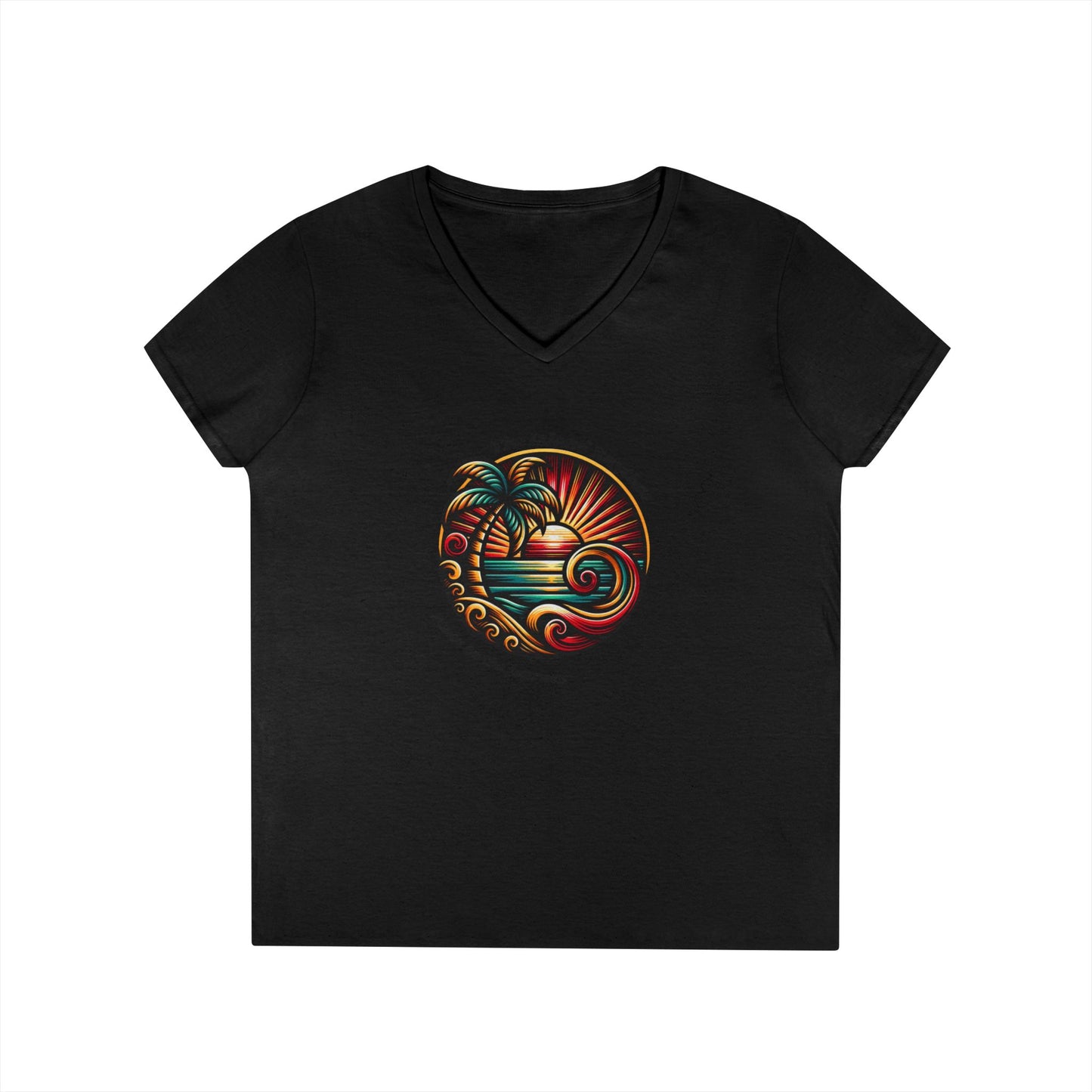 V-Neck T-Shirt Island Rhythm Pride