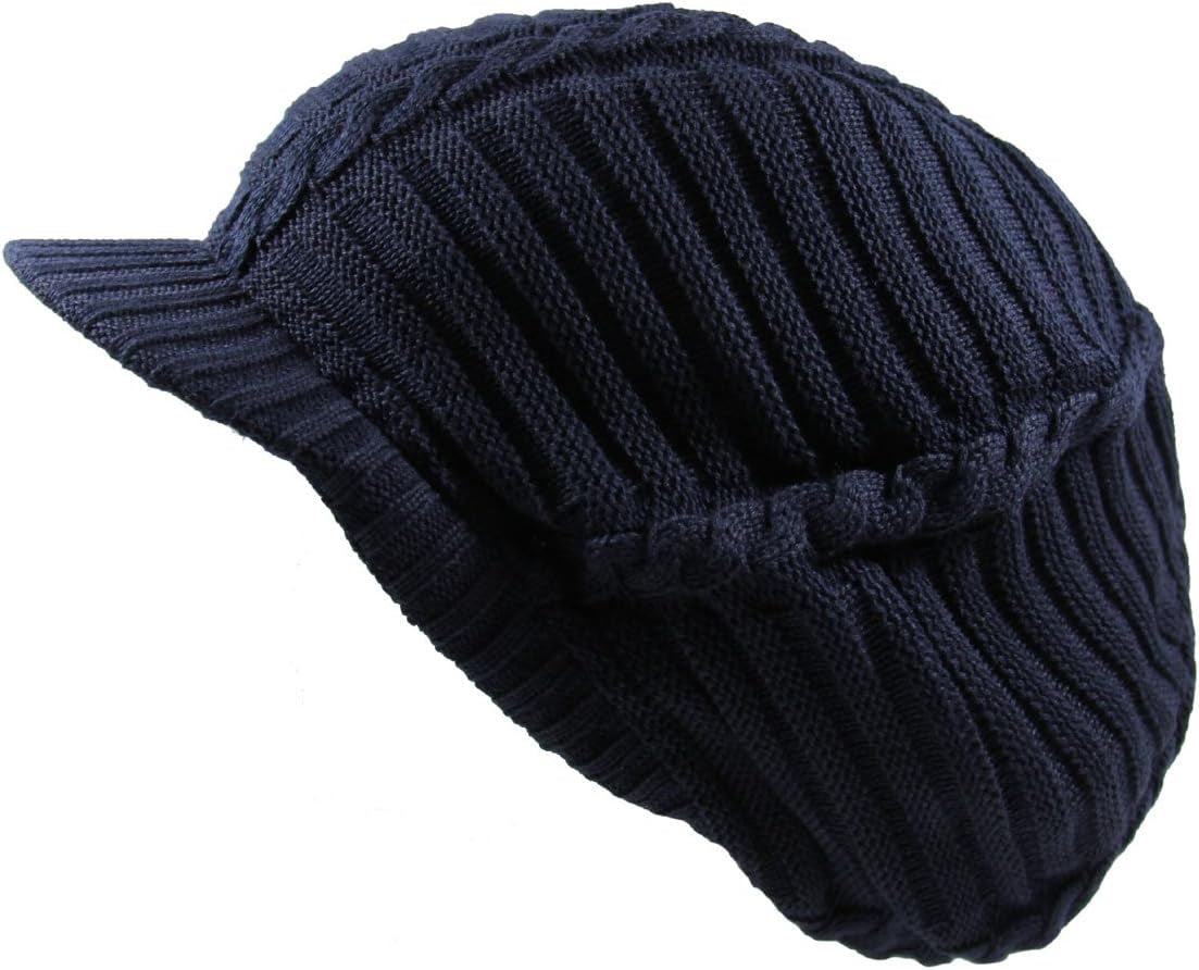 100% Cotton Classic Rasta Slouchy Ribbed Beanie Hats