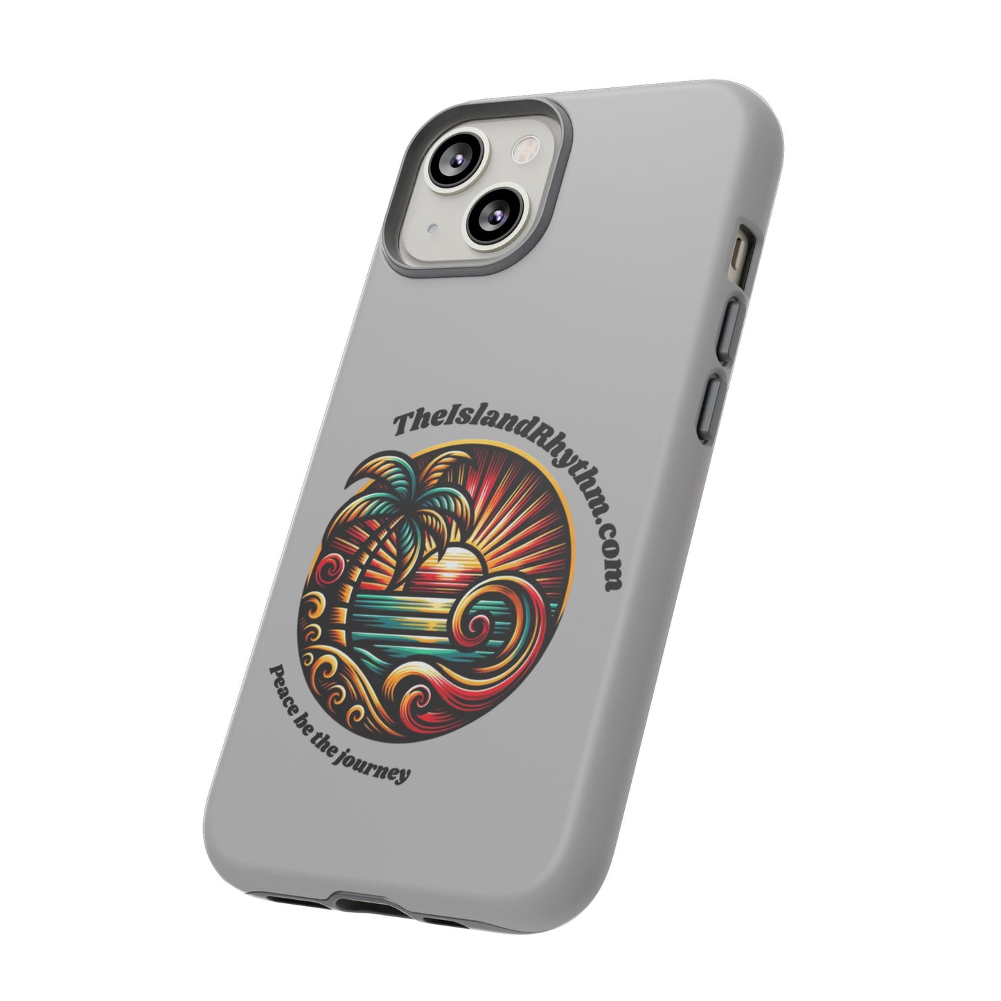 Tough Phone Case - Coastal Vibes with Inspirational Quote "Peace be the journey"