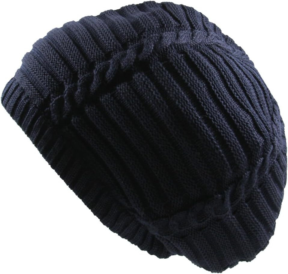 100% Cotton Classic Rasta Slouchy Ribbed Beanie Hats