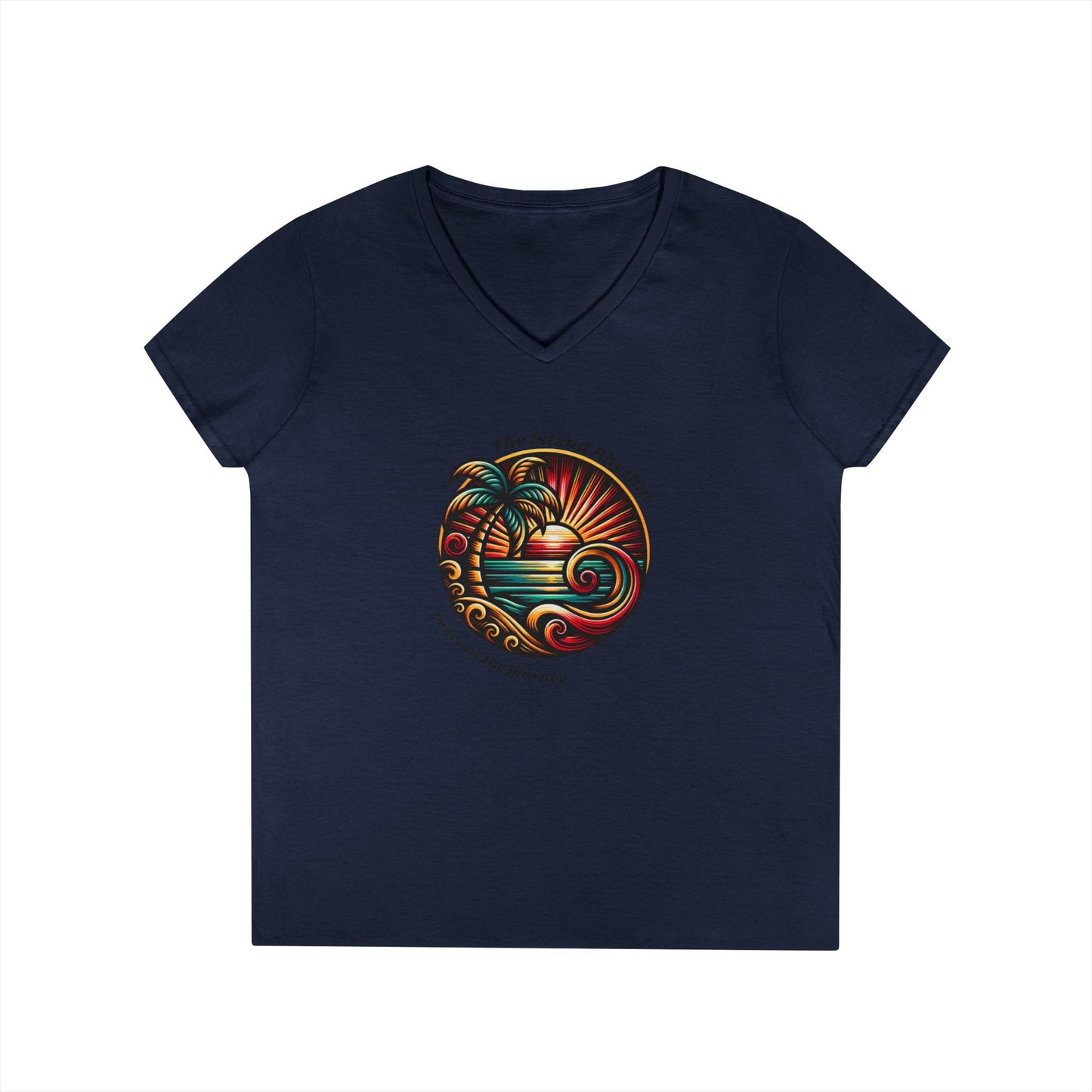 V-Neck T-Shirt Island Rhythm Pride