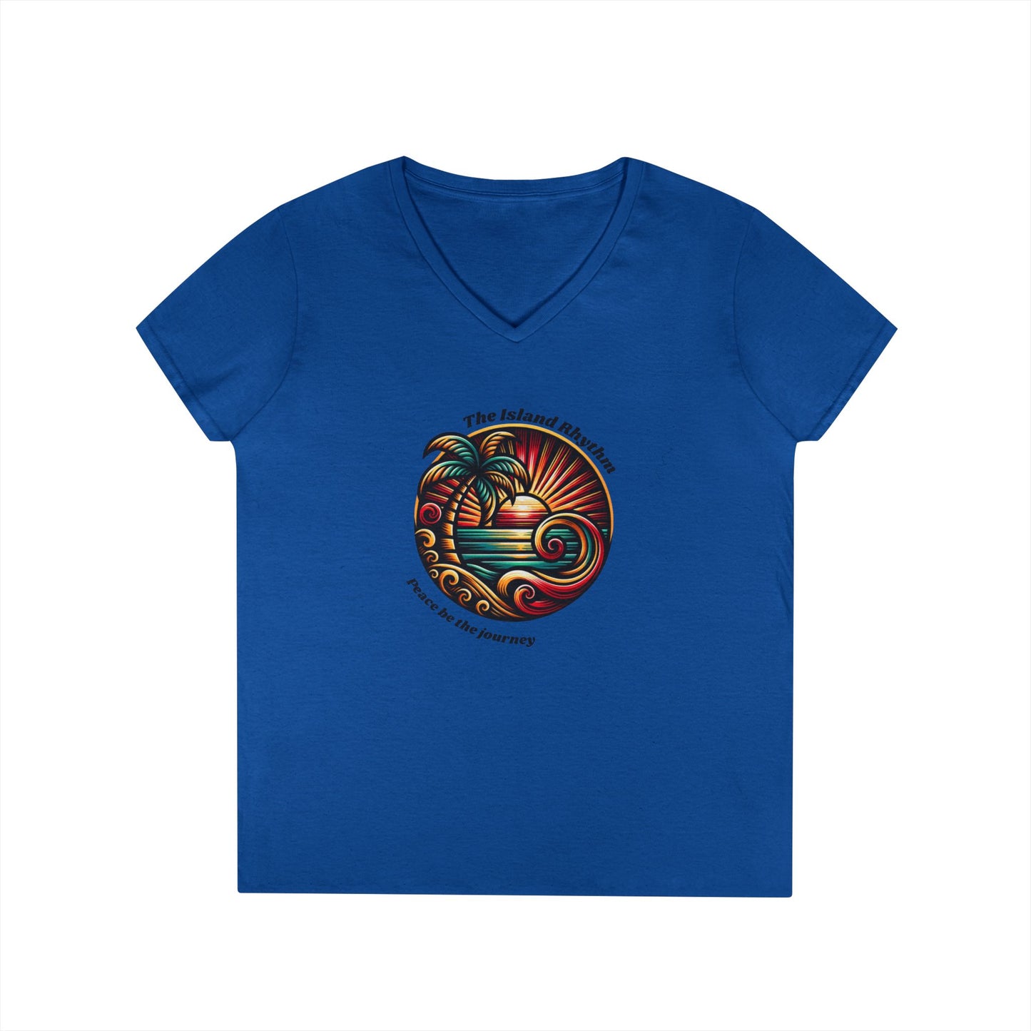 V-Neck T-Shirt Island Rhythm Pride