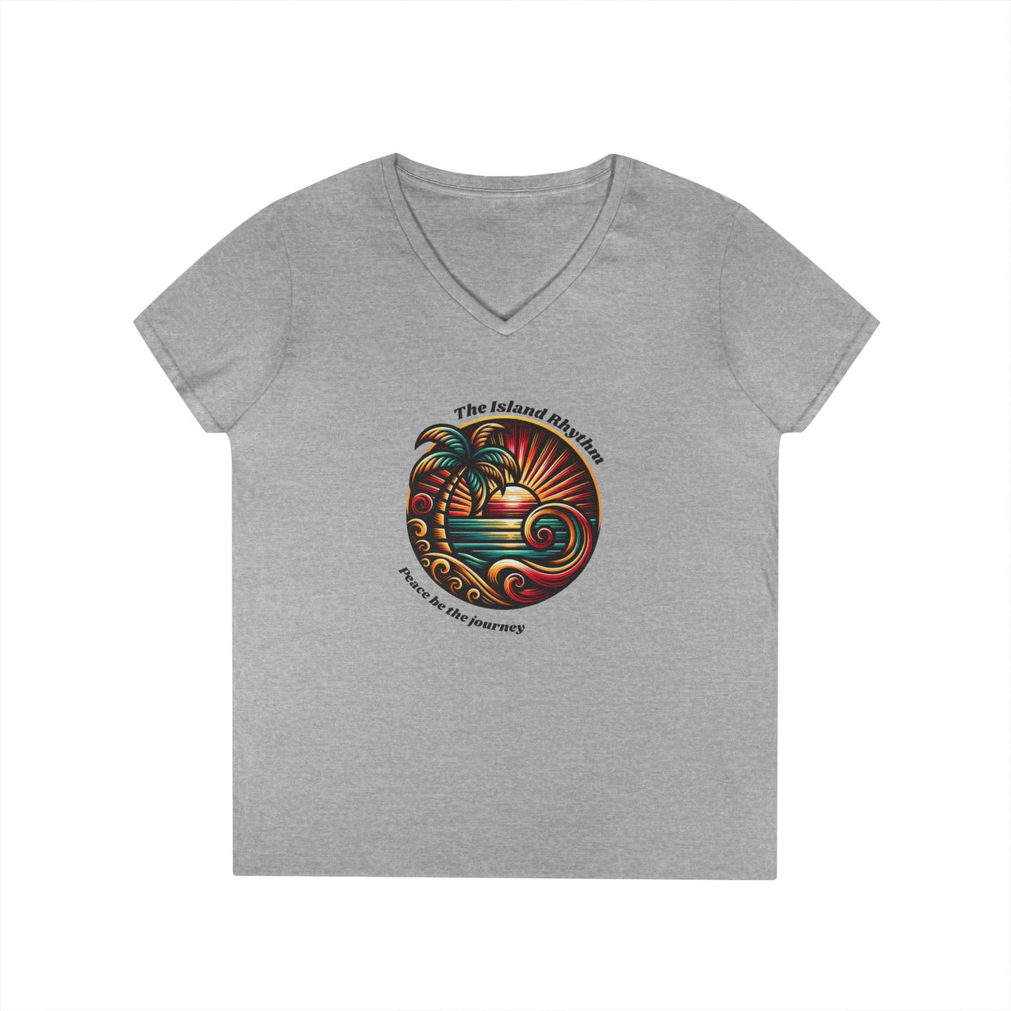 V-Neck T-Shirt Island Rhythm Pride