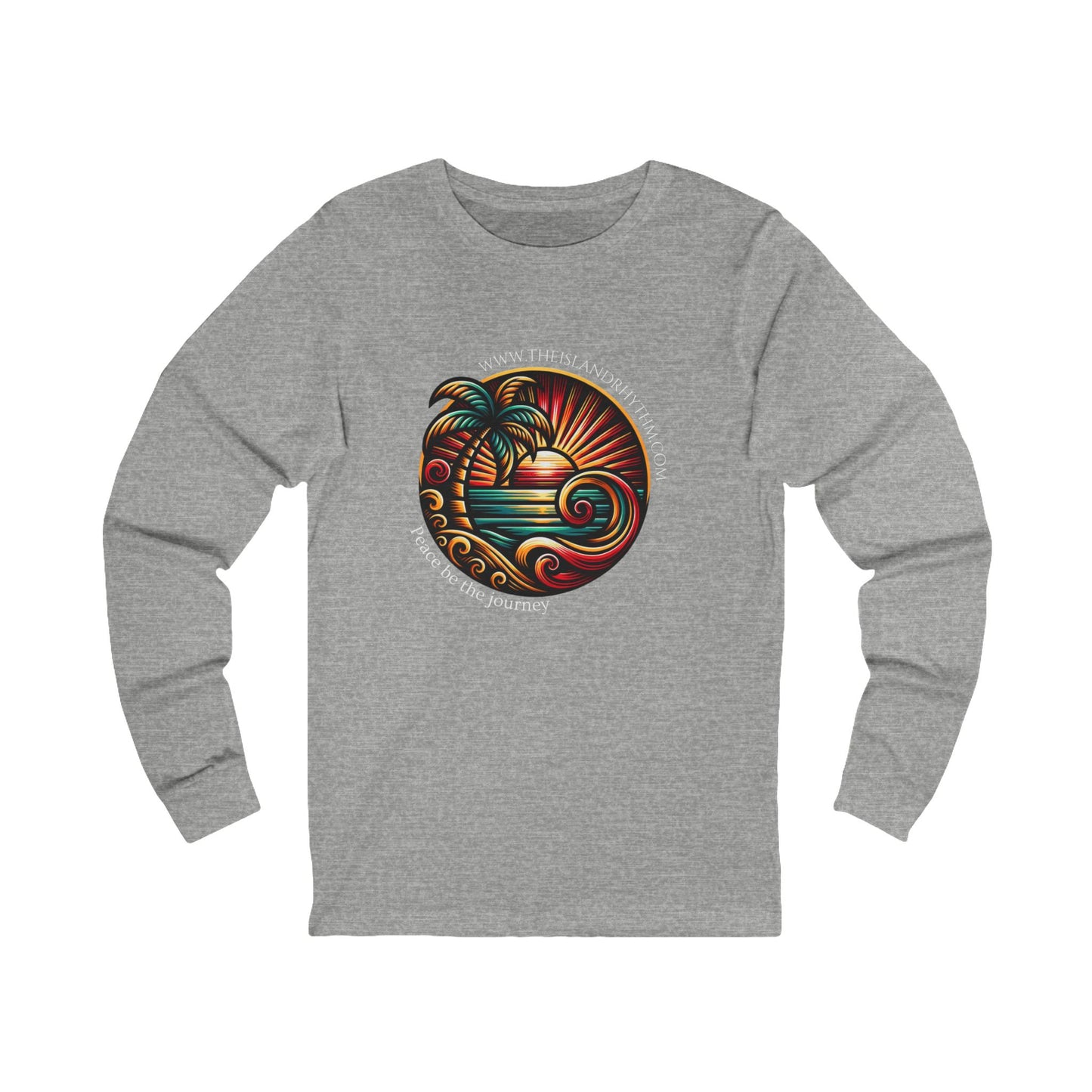Island Journey Long Sleeve Tee - Adventure Awaits with Tropical Vibes