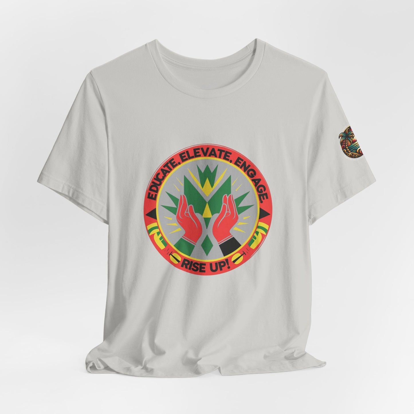 Mindful Living Unisex Tee - 'Educate, Elevate, Engage' Design