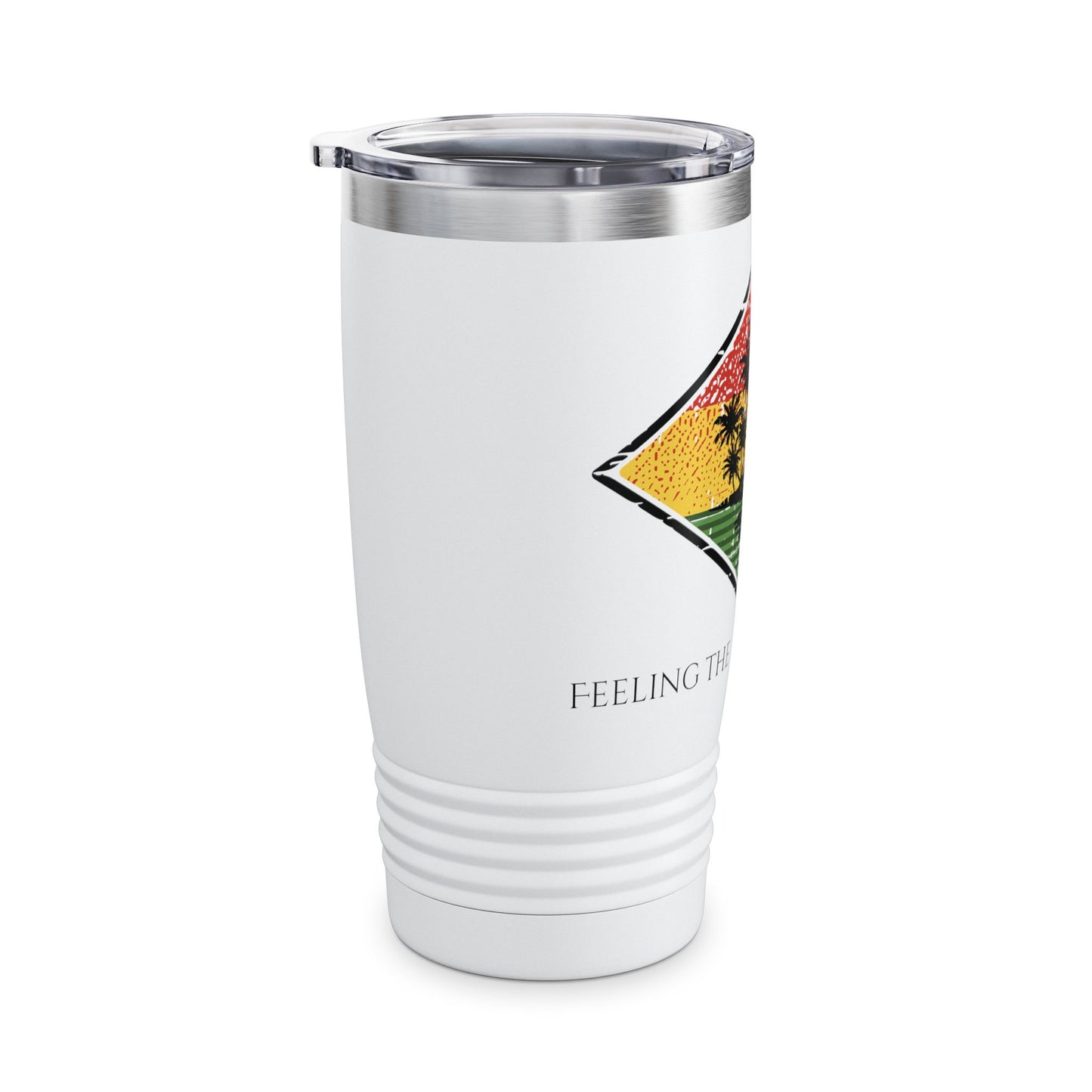 Feeling the Island Rhythm 20oz Ringneck Tumbler - Tropical Vibe Travel Mug