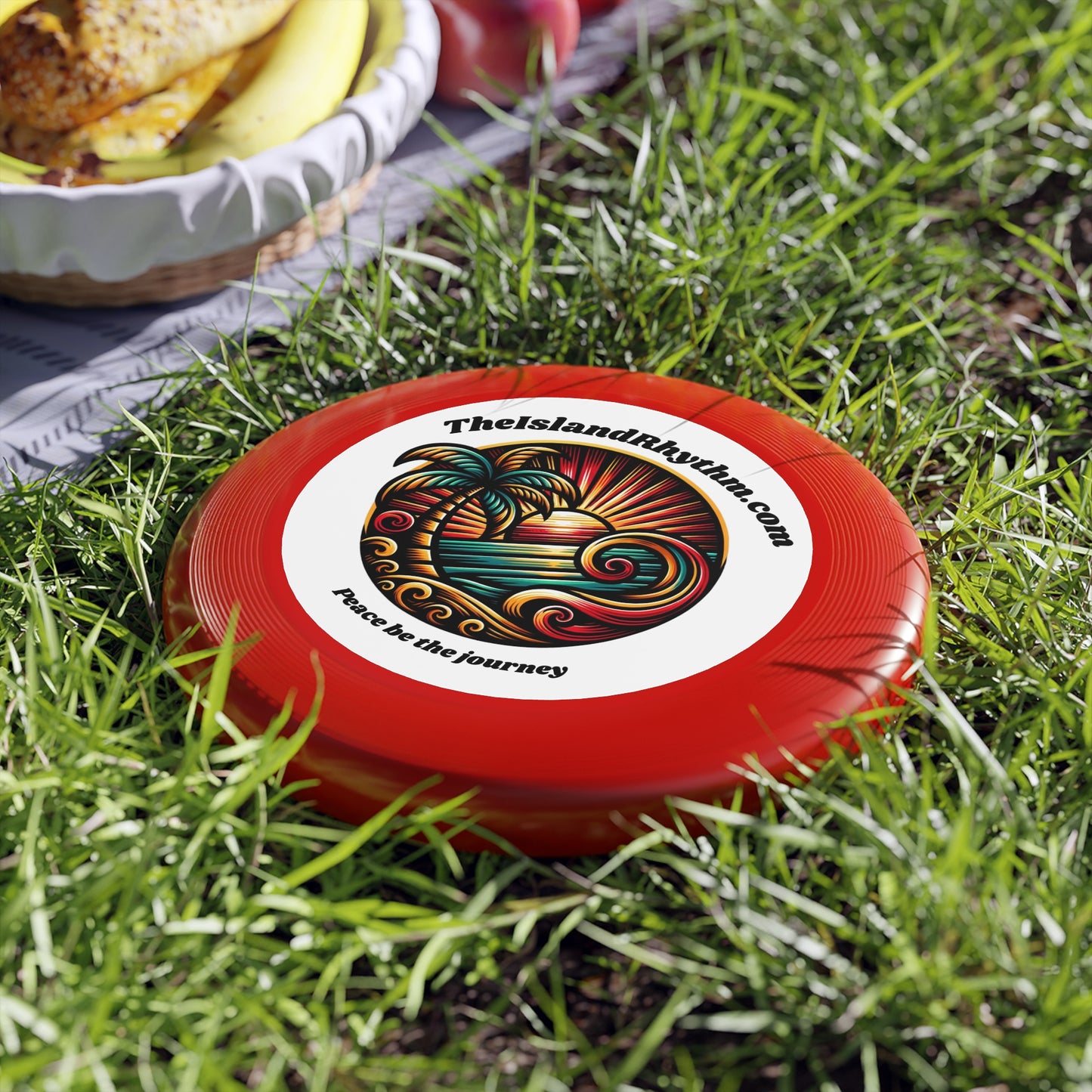 Beach Vibe Frisbee - 'Peace Be the Journey' Outdoor Fun