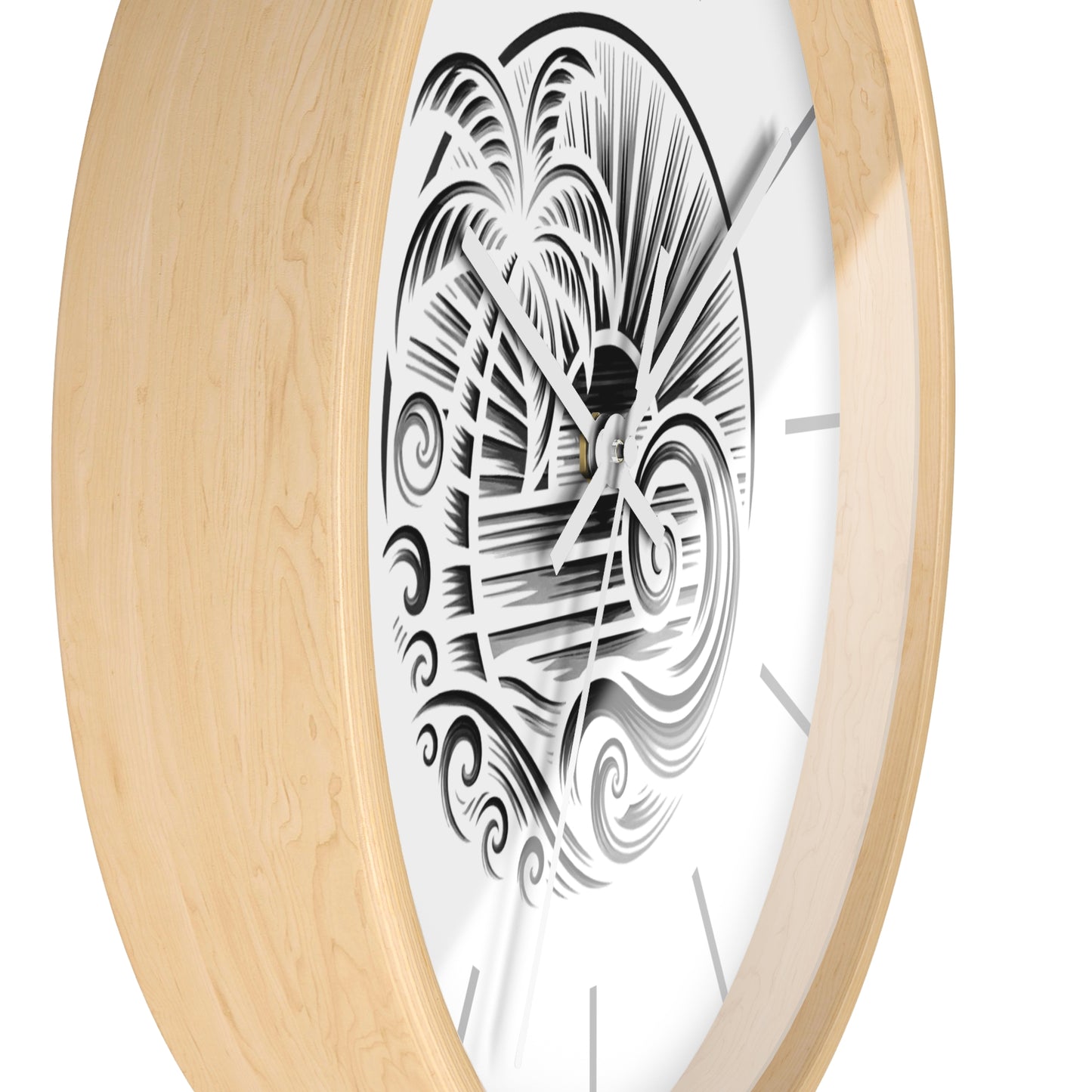 Island Rhythm Wall Clock - Tropical Island Timepiece
