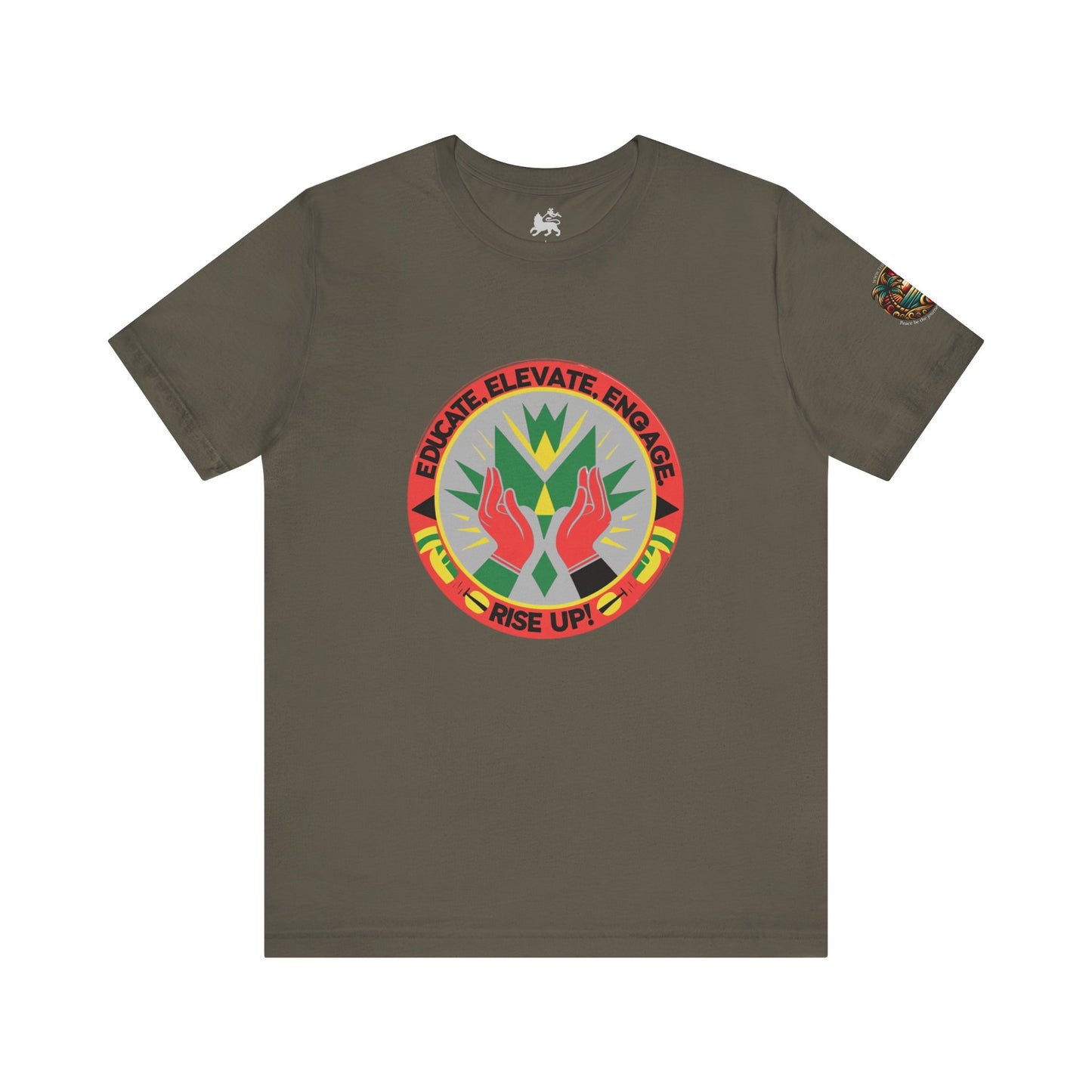 Mindful Living Unisex Tee - 'Educate, Elevate, Engage' Design