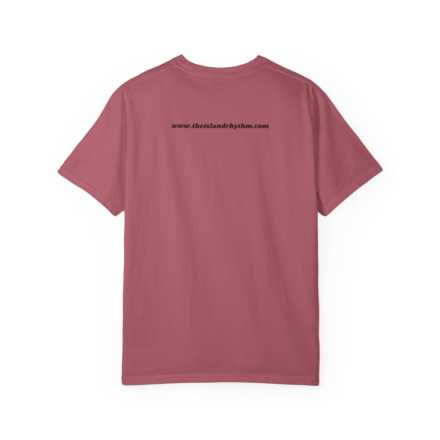 Garment-Dyed T-shirt Island Rhythm Peace Love Compassion
