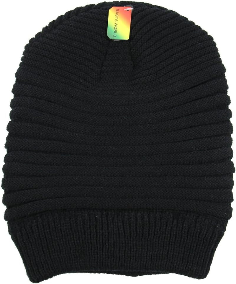 Rasta Long Slinky Beanie Hats