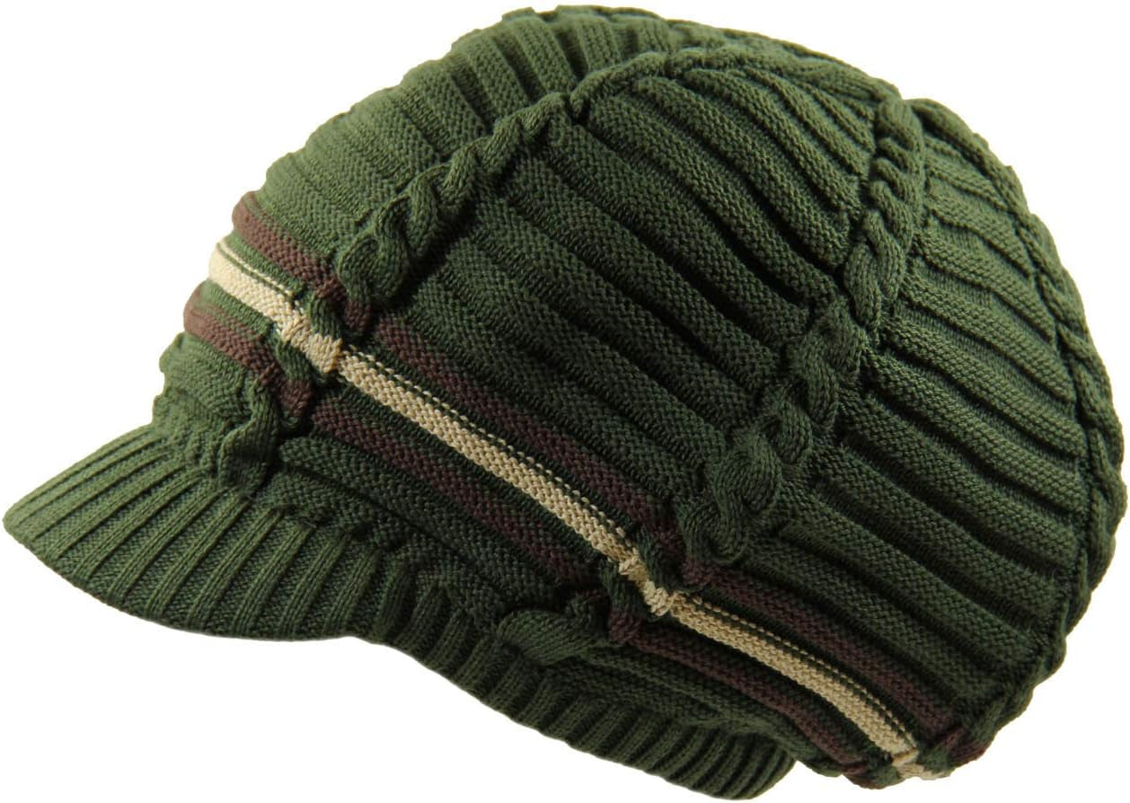 100% Cotton Classic Rasta Slouchy Ribbed Beanie Hats