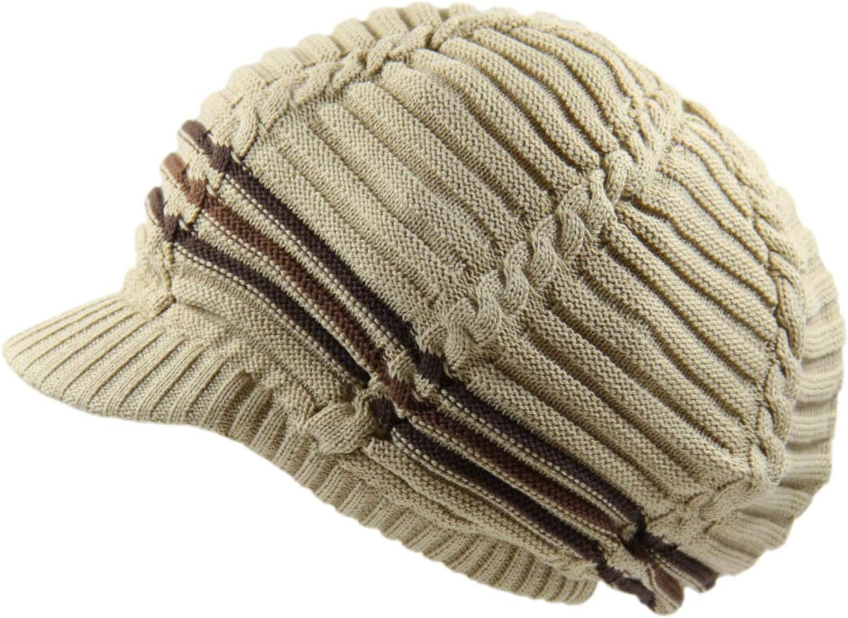 100% Cotton Classic Rasta Slouchy Ribbed Beanie Hats