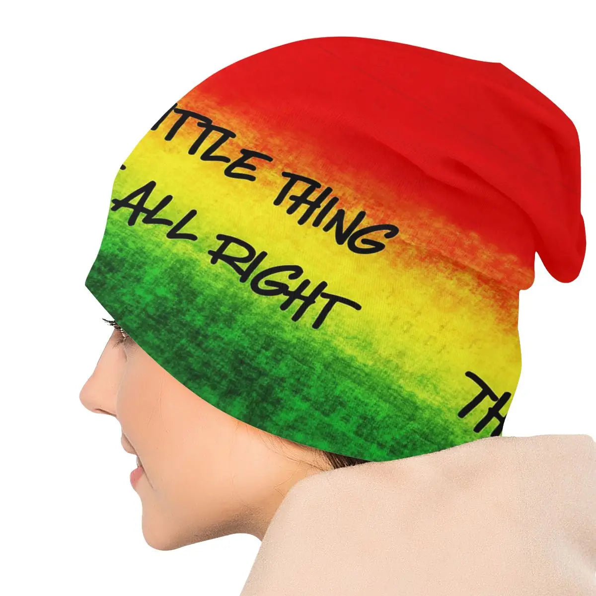 Rasta Reggae Rastafarian Jamaica Bonnet Hat Casual Street Skullies Beanies Hats for Men Women Knitting Hats Warm Dual-Use Caps