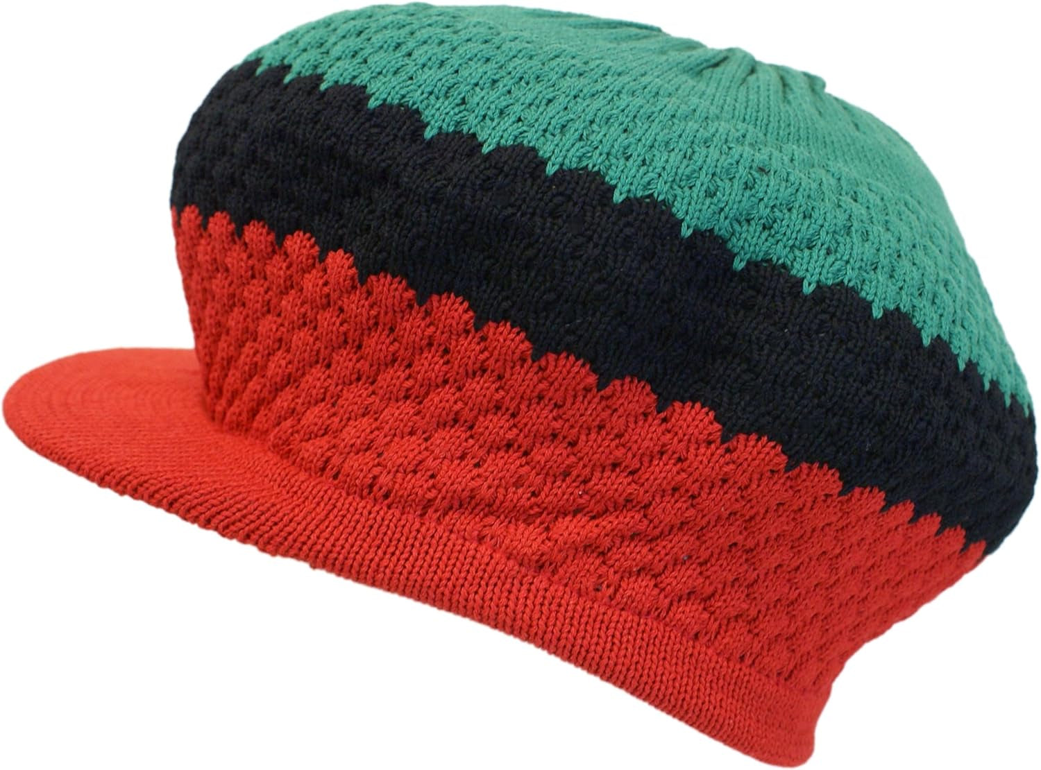 SSK Rasta Knit Tam Hat Dreadlock Cap. Multiple Designs and Sizes.
