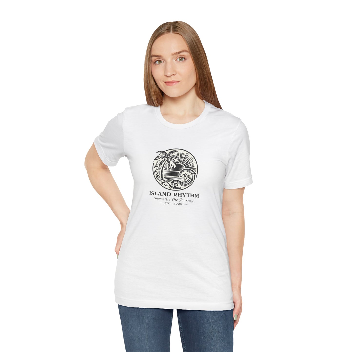 Island Rhythm Island Rhythm T Shirt Palm Tree Wave Graphic Tee – Vintage Reggae Style | Streetwear