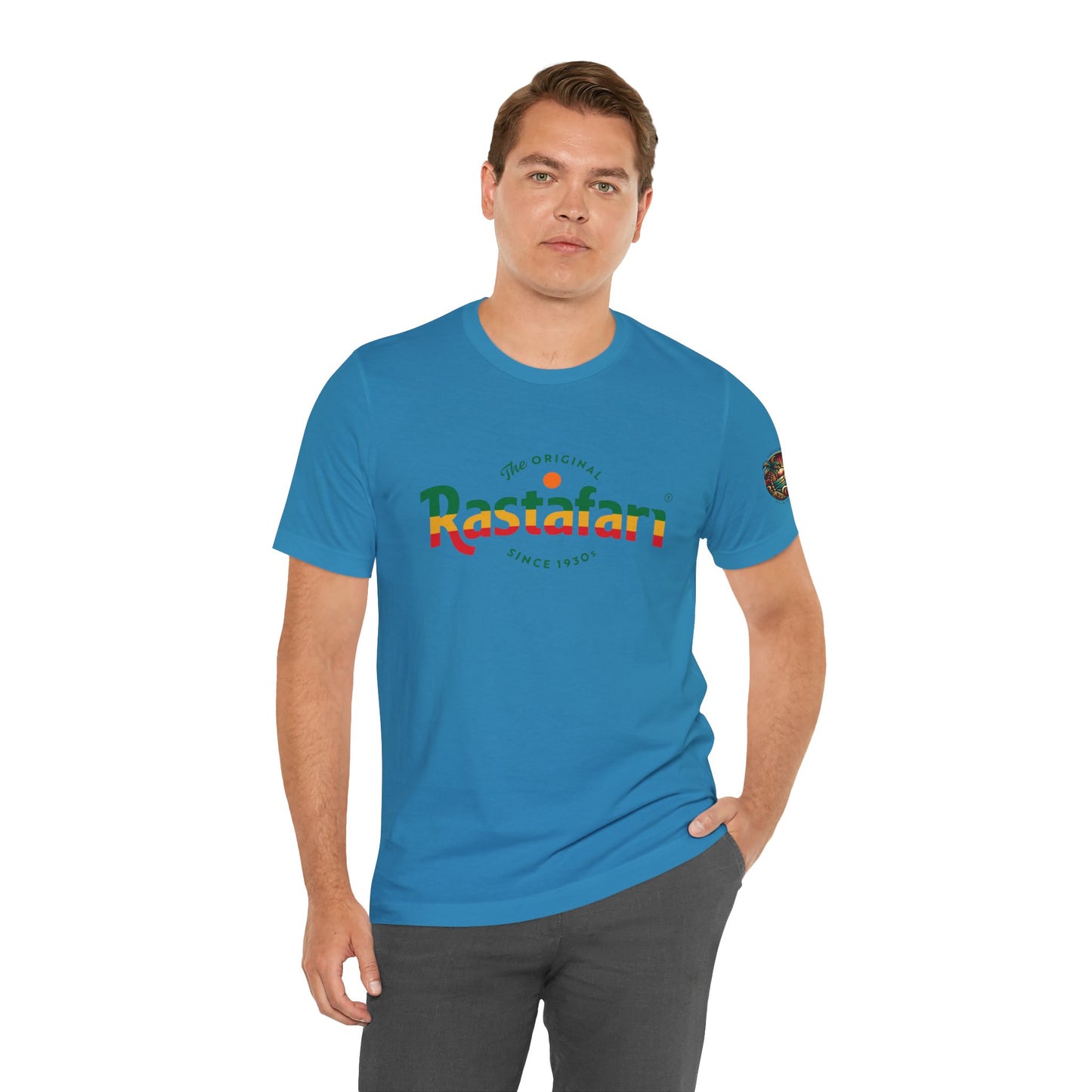 Rastafari Vibes Short Sleeve Tee, Unisex Jersey T-Shirt, Casual Wear, Festival Outfits, Gifts for Rasta Lovers