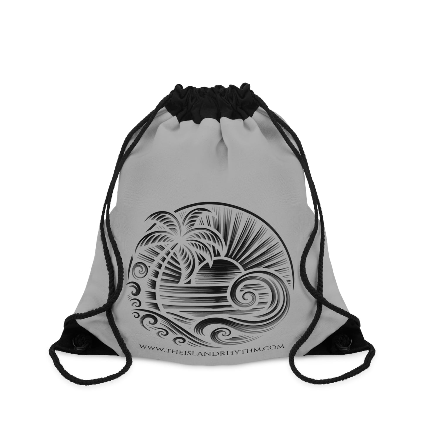 Tropical Wave Drawstring Bag – Island Vibes for Beach Lovers & Travelers