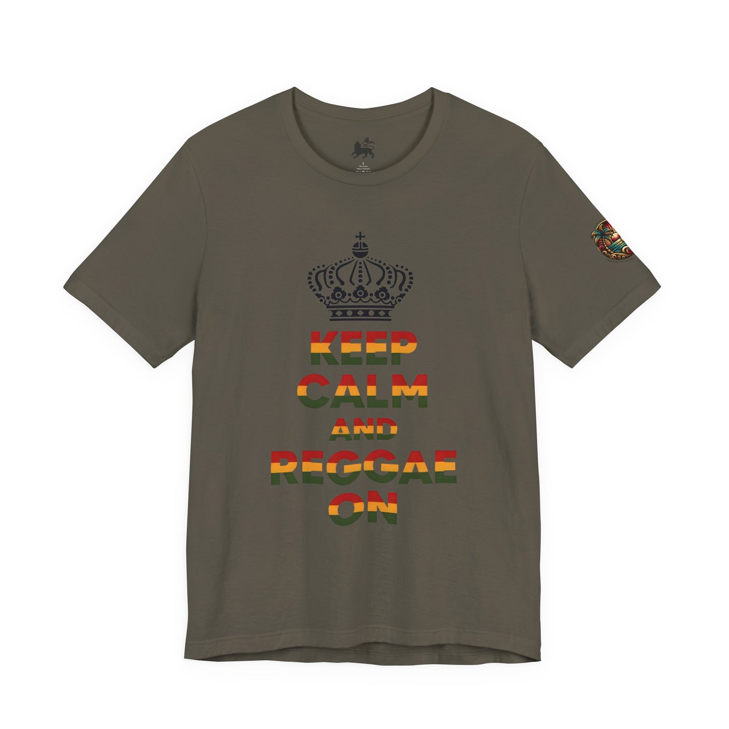 Reggae Music Unisex Tee - Keep Calm and Reggae On Design - The Island Rhythm