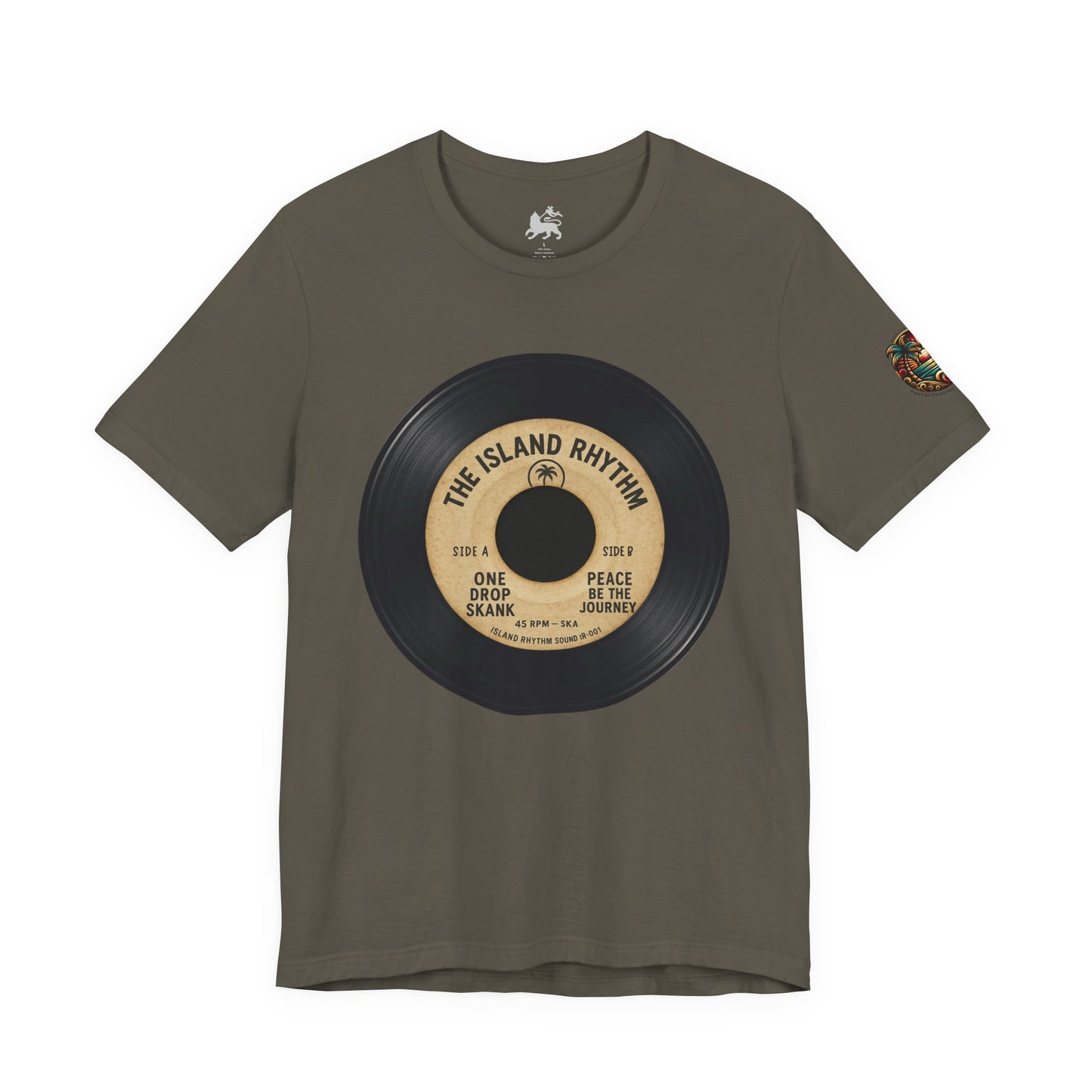 Vinyl Record Tee — The Island Rhythm Retro Music T‑Shirt - The Island Rhythm