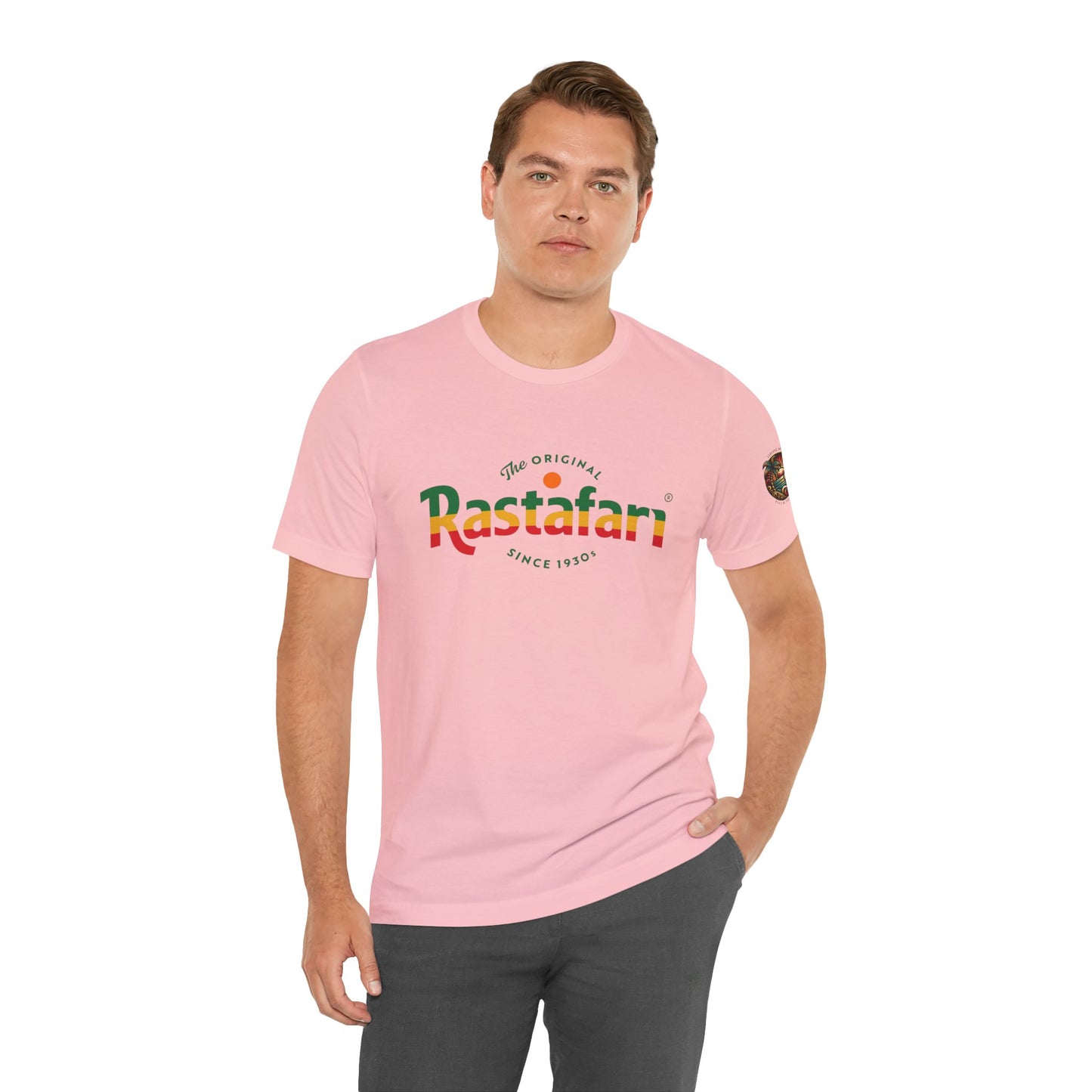 Rastafari Vibes Short Sleeve Tee, Unisex Jersey T-Shirt, Casual Wear, Festival Outfits, Gifts for Rasta Lovers