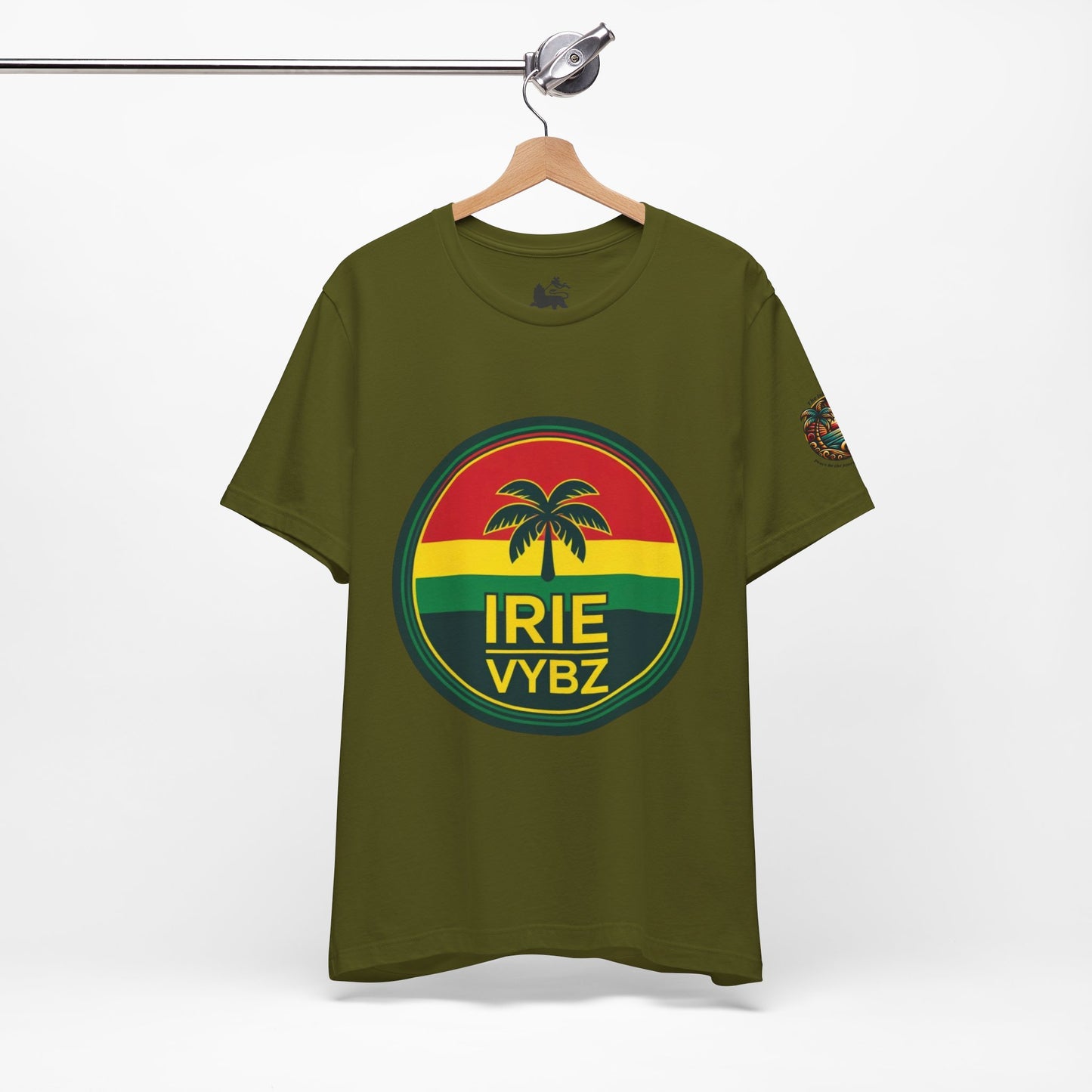 Irie Vybz Unisex Tee, Rasta Spirit Shirt, Beach Vibe Top, Reggae Music Gift, Summer Essentials, Casual Wear, Festival Apparel