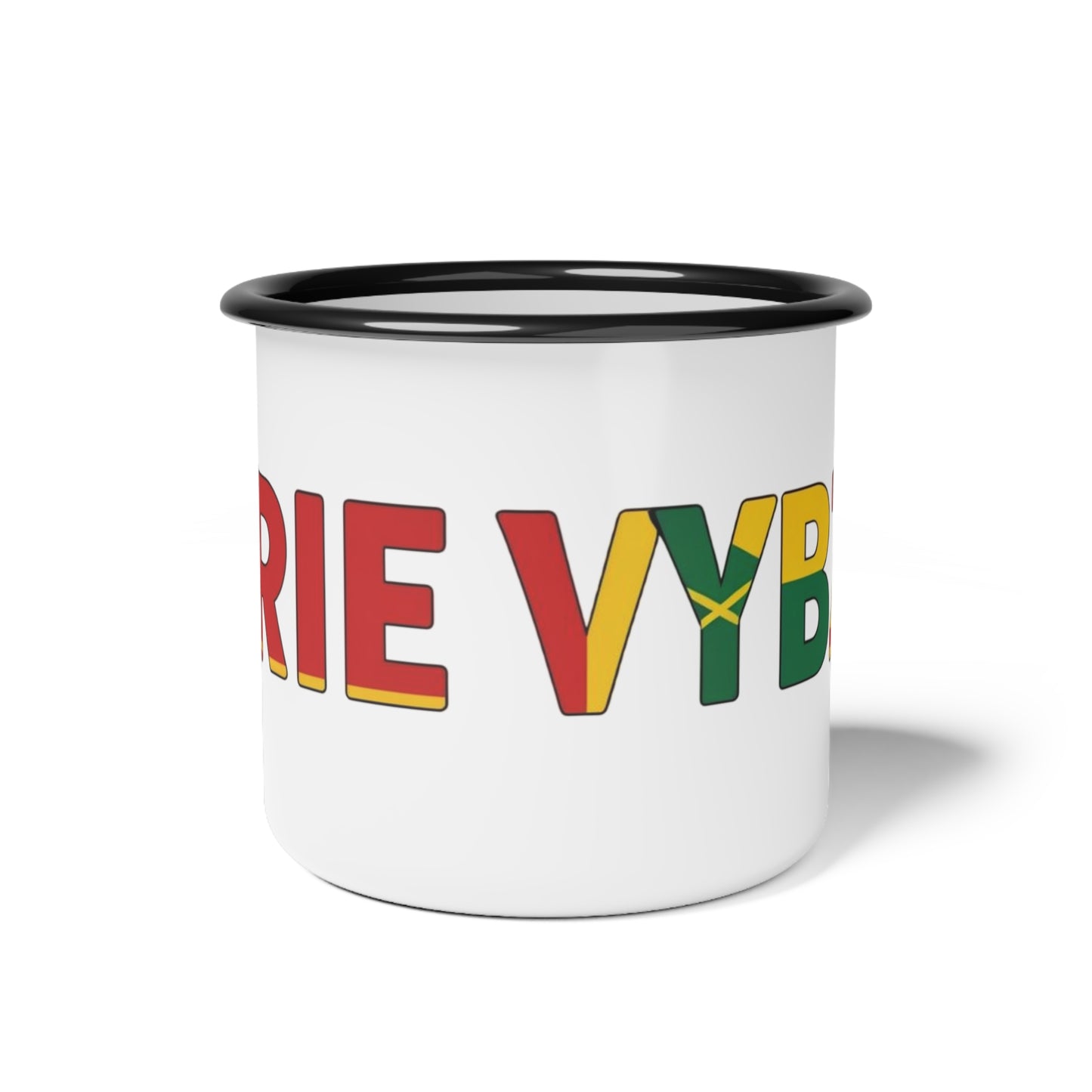 Camp Cup - Irie Vybz Enamel Mug for Relaxation and Peaceful Vibes