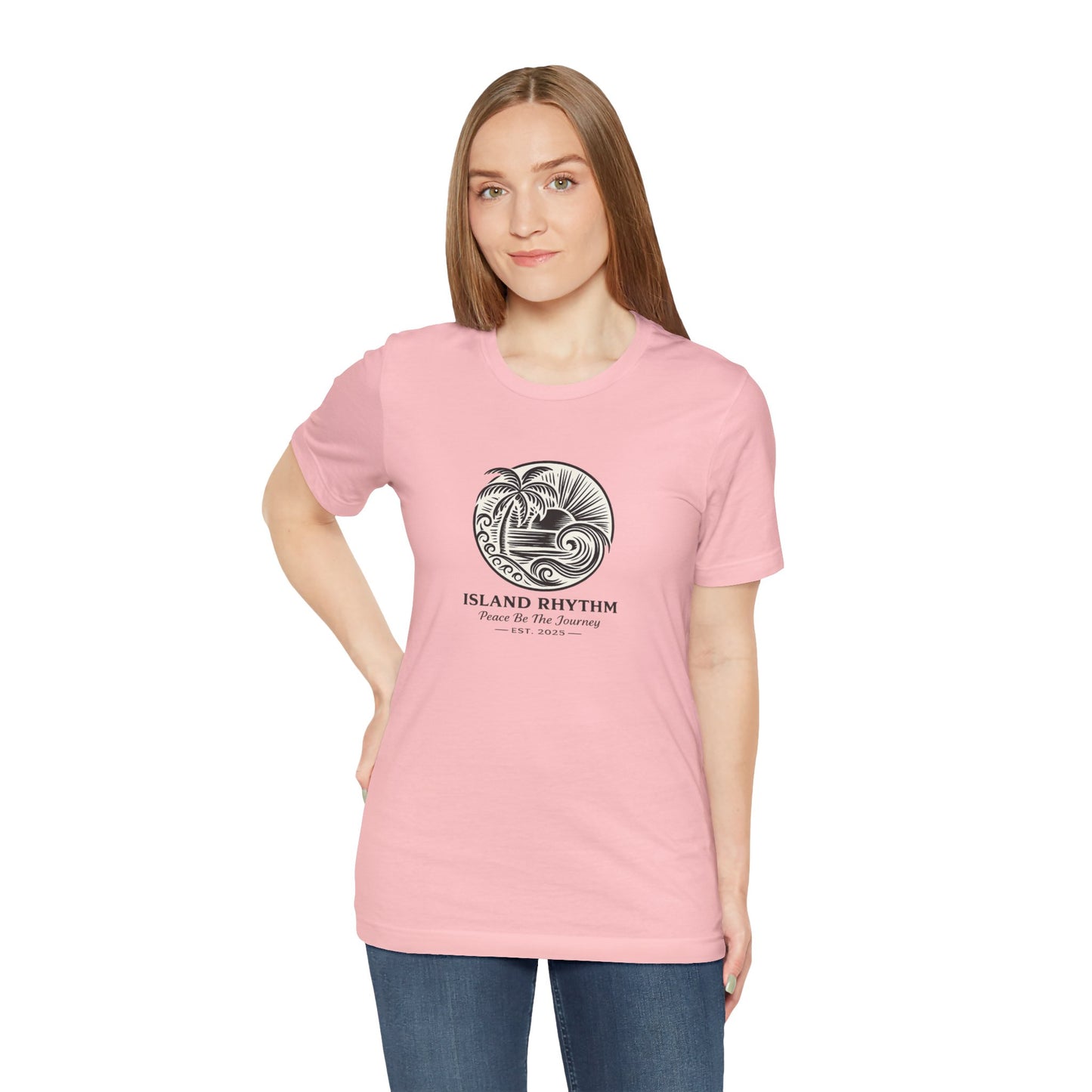 Island Rhythm Island Rhythm T Shirt Palm Tree Wave Graphic Tee – Vintage Reggae Style | Streetwear