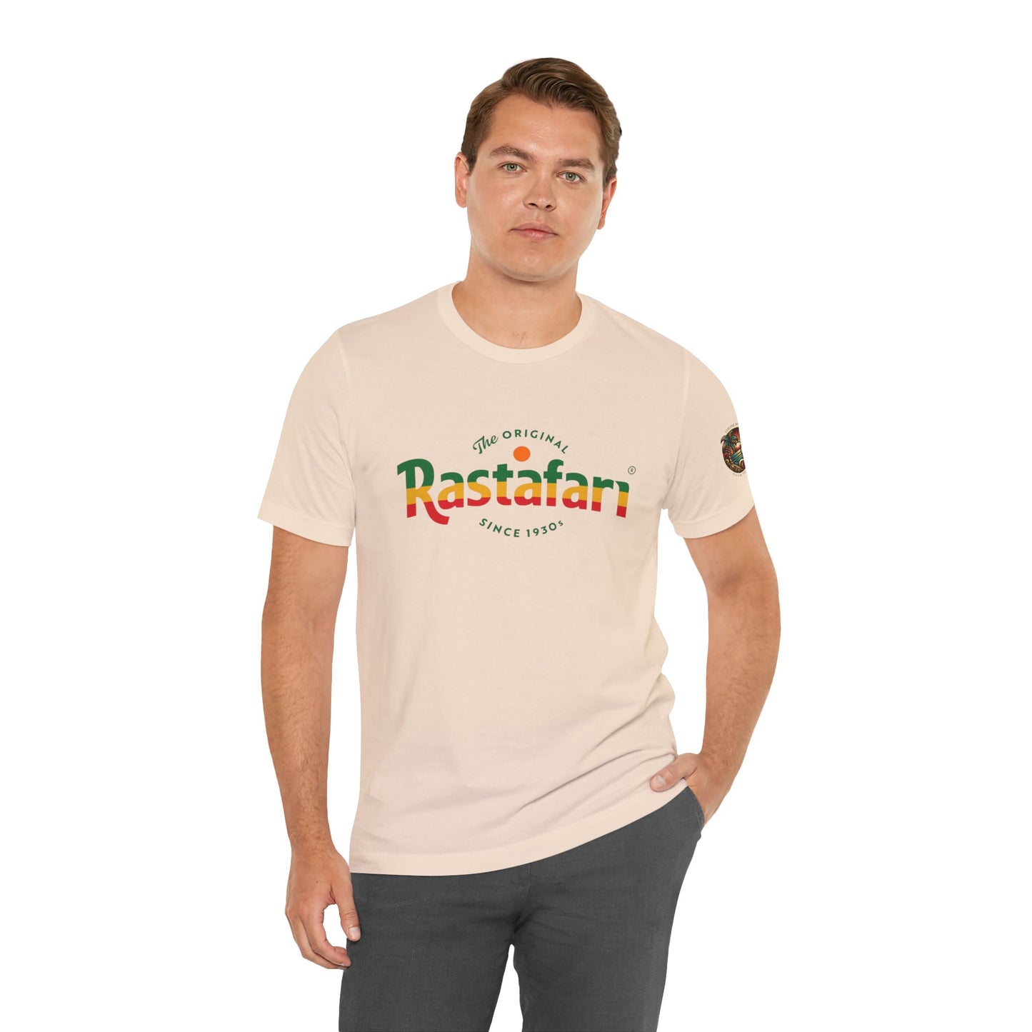 Rastafari Vibes Short Sleeve Tee, Unisex Jersey T-Shirt, Casual Wear, Festival Outfits, Gifts for Rasta Lovers