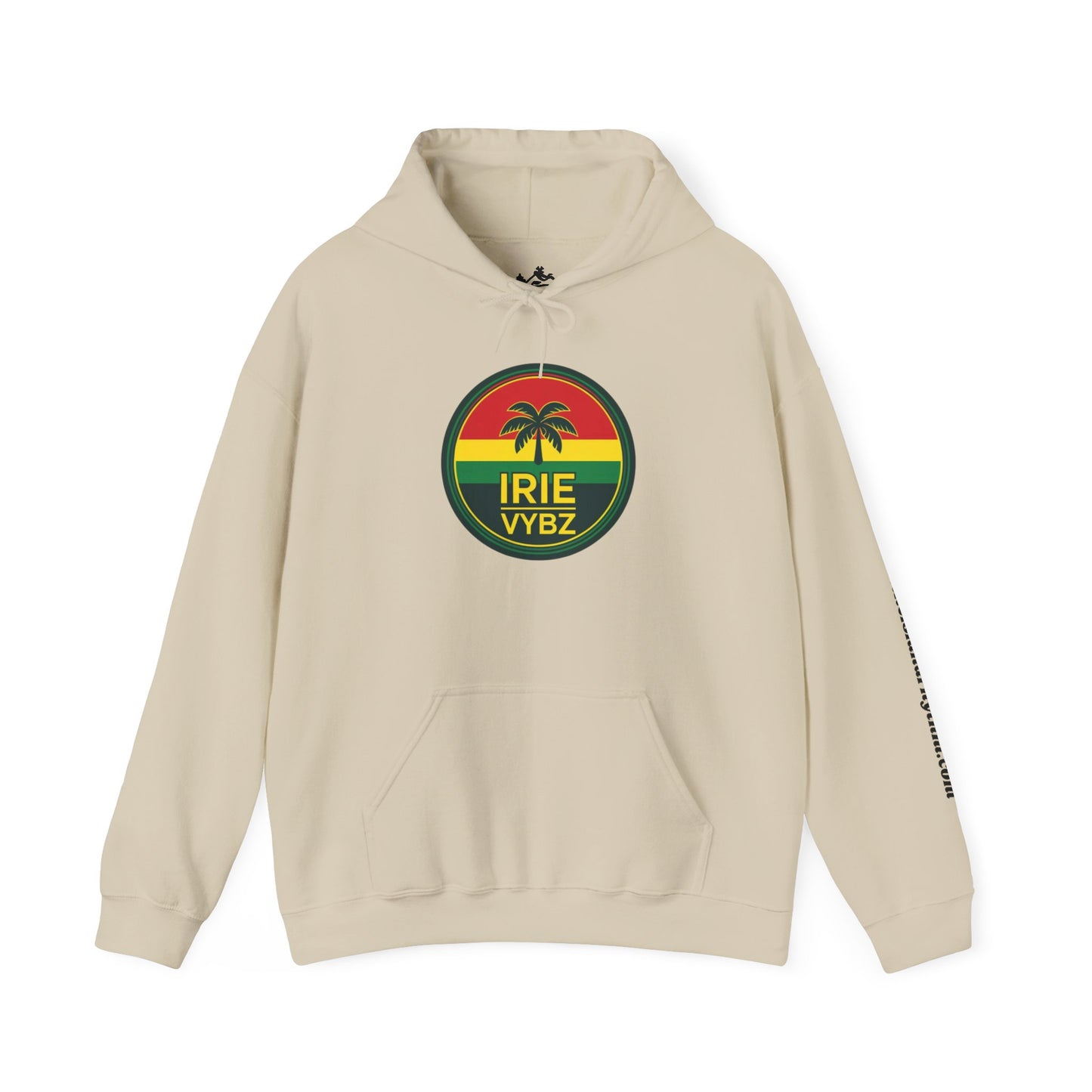 Irie Vybz Unisex Hooded Sweatshirt, Casual Streetwear, Reggae Vibes, Cozy Pullover, Gift for Music Lovers