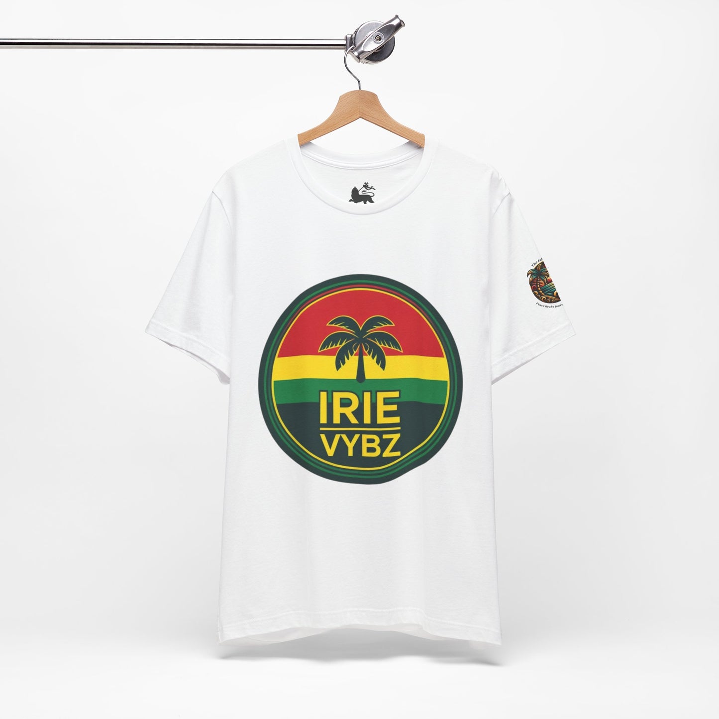Irie Vybz Unisex Tee, Rasta Spirit Shirt, Beach Vibe Top, Reggae Music Gift, Summer Essentials, Casual Wear, Festival Apparel