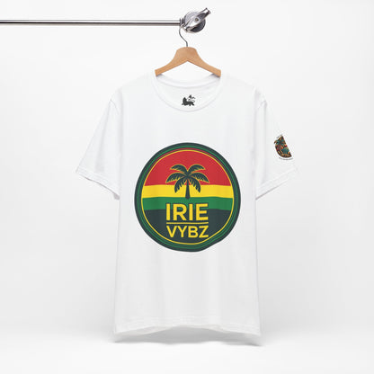 Irie Vybz Unisex Tee, Rasta Spirit Shirt, Beach Vibe Top, Reggae Music Gift, Summer Essentials, Casual Wear, Festival Apparel - The Island Rhythm