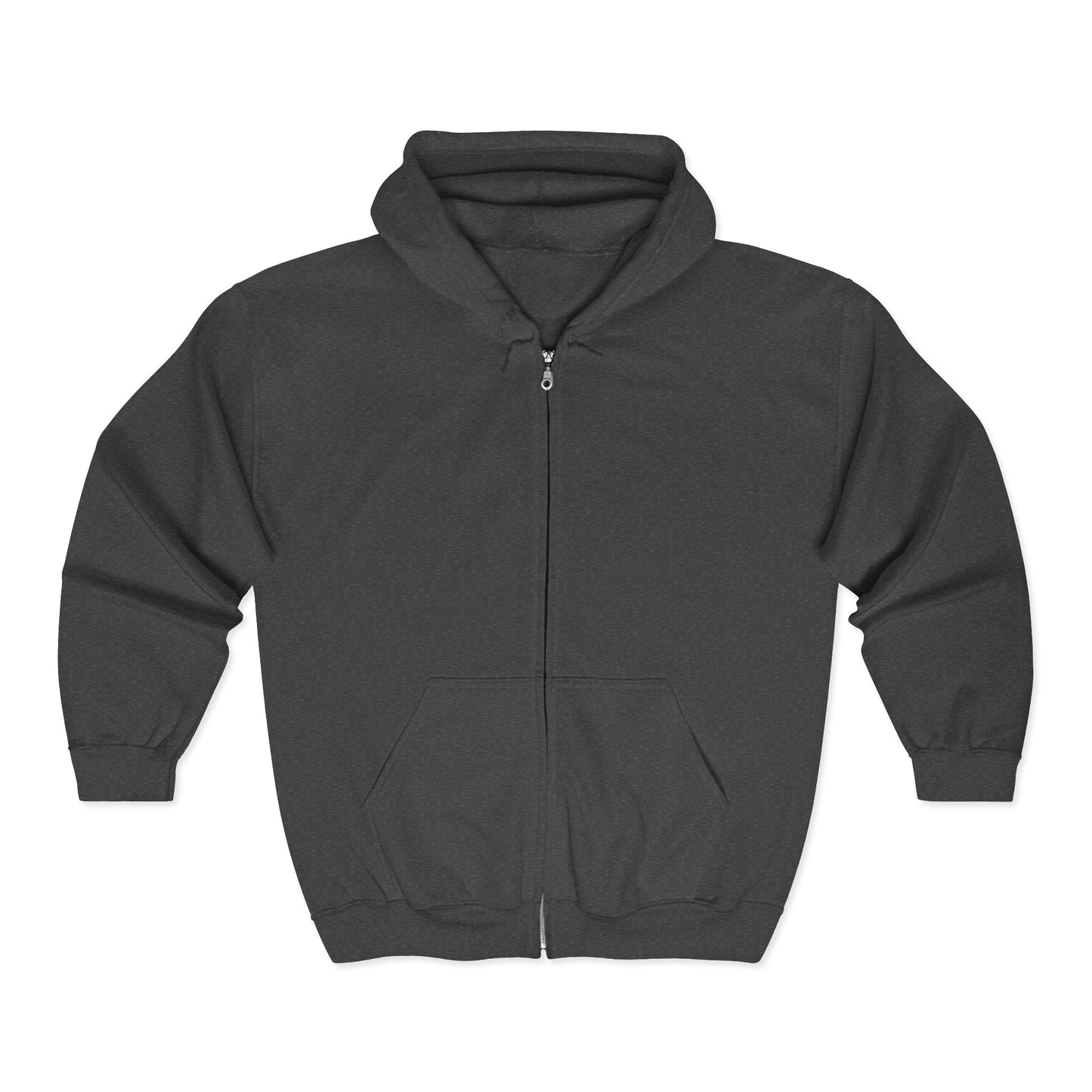 Tropical Sunset Zip-Up Hoodie | Unisex Heavy Blend Full Zip with Palm Design - The Island Rhythm