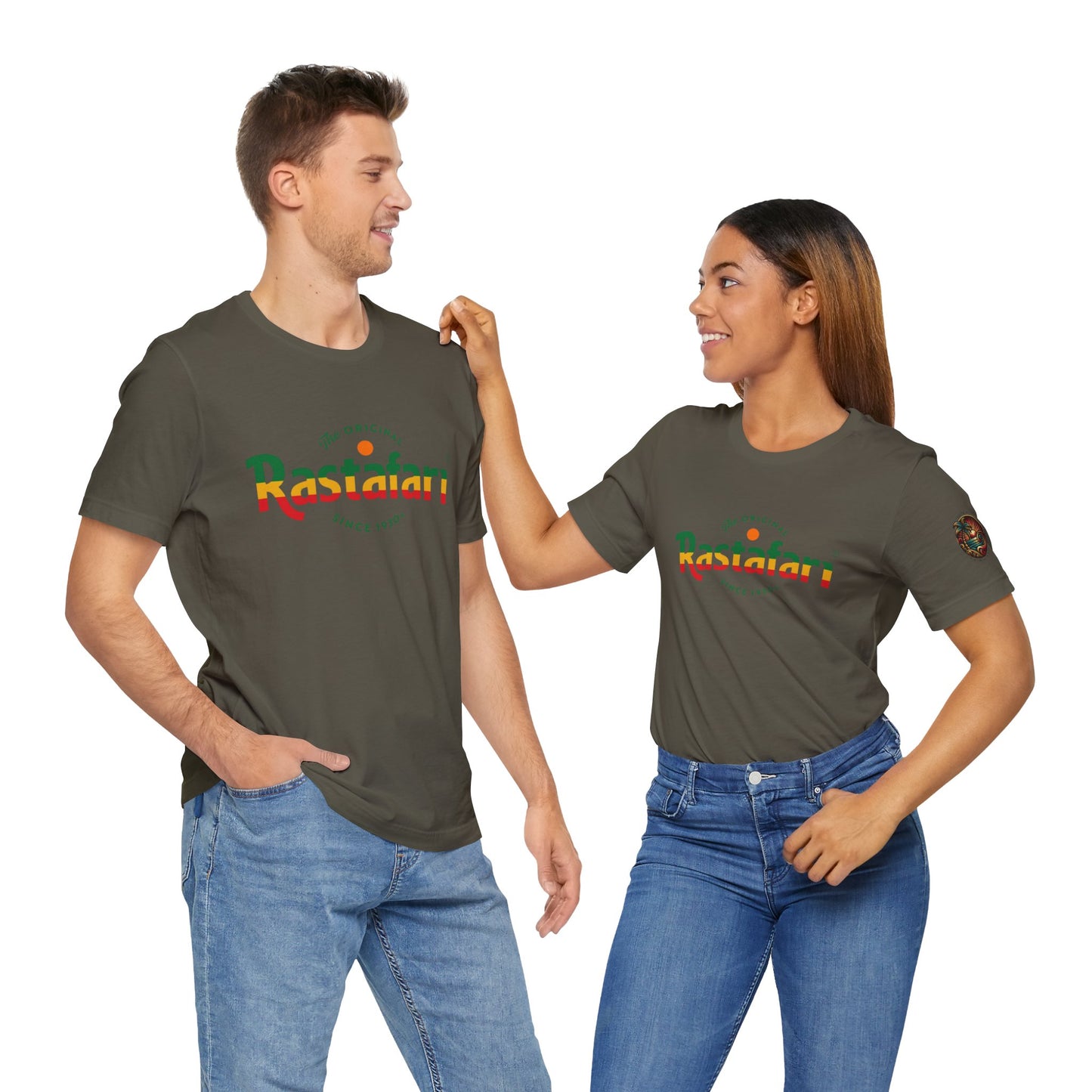 Rastafari Vibes Short Sleeve Tee, Unisex Jersey T-Shirt, Casual Wear, Festival Outfits, Gifts for Rasta Lovers