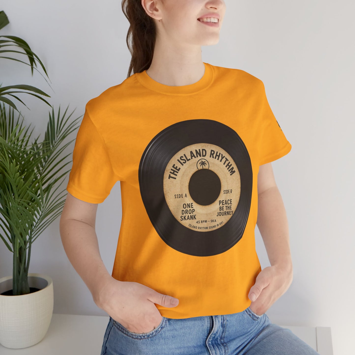 Island Rhythm Vinyl Record Tee The Island Rhythm Retro Music T Shirt – Vintage Reggae Style | Streetwear
