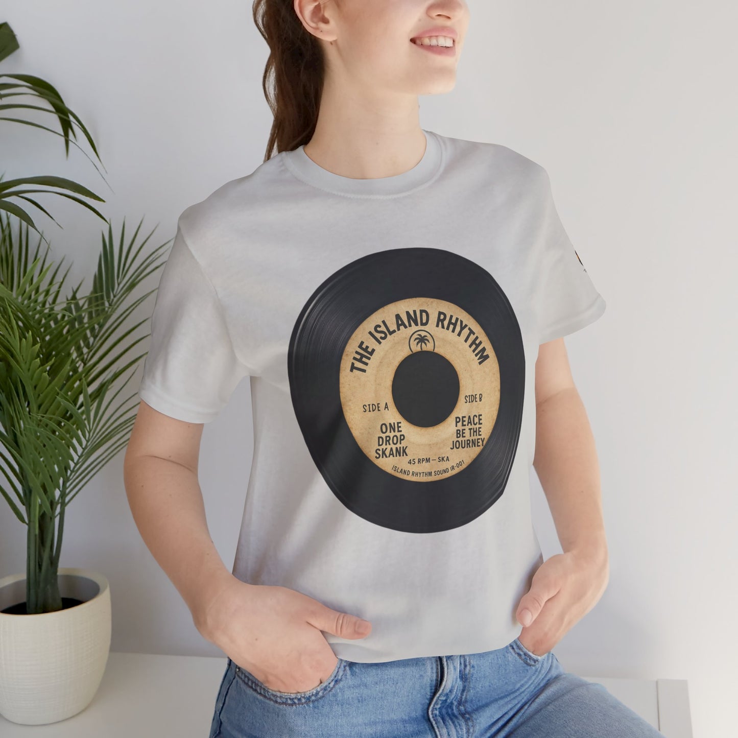 Island Rhythm Vinyl Record Tee The Island Rhythm Retro Music T Shirt – Vintage Reggae Style | Streetwear
