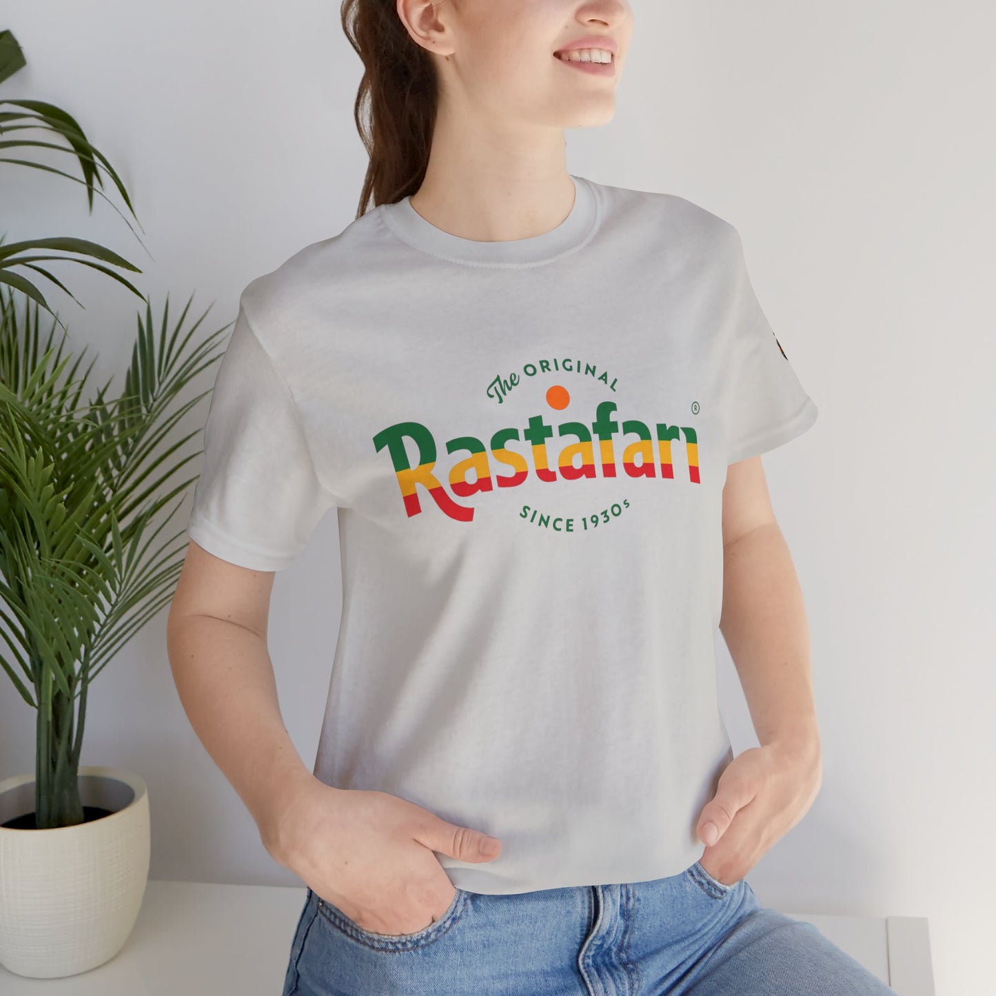 Rastafari Vibes Short Sleeve Tee, Unisex Jersey T-Shirt, Casual Wear, Festival Outfits, Gifts for Rasta Lovers
