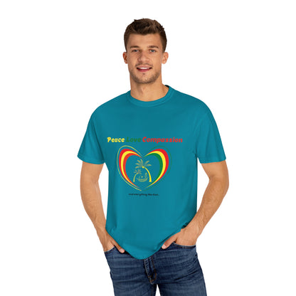 Peace, Love & Compassion Garment-Dyed Tee
