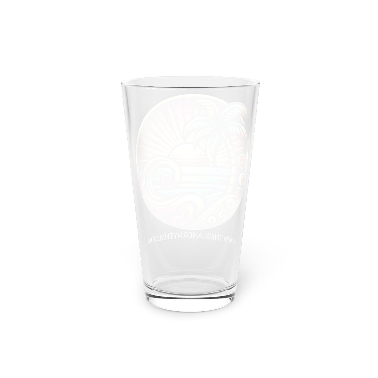 Glassware Island Rhythm Pint Glass, 16oz