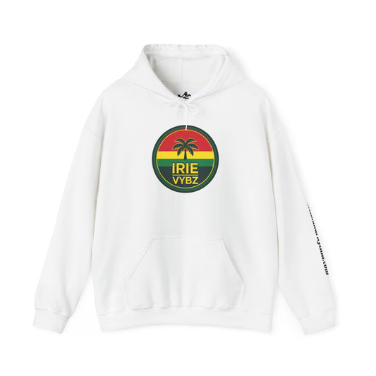 Irie Vybz Unisex Hooded Sweatshirt, Casual Streetwear, Reggae Vibes, Cozy Pullover, Gift for Music Lovers