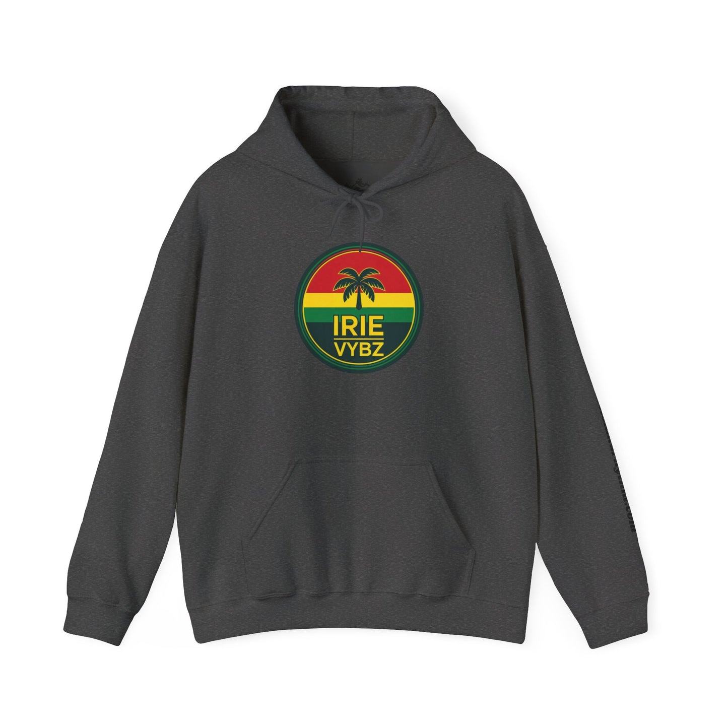 Irie Vybz Unisex Hooded Sweatshirt, Casual Streetwear, Reggae Vibes, Cozy Pullover, Gift for Music Lovers